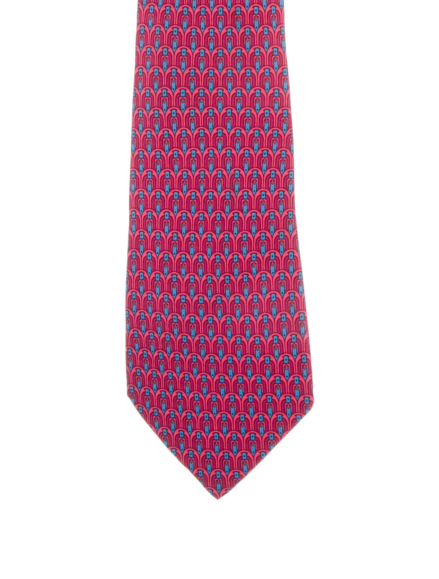 Hermès Silk Printed Tie