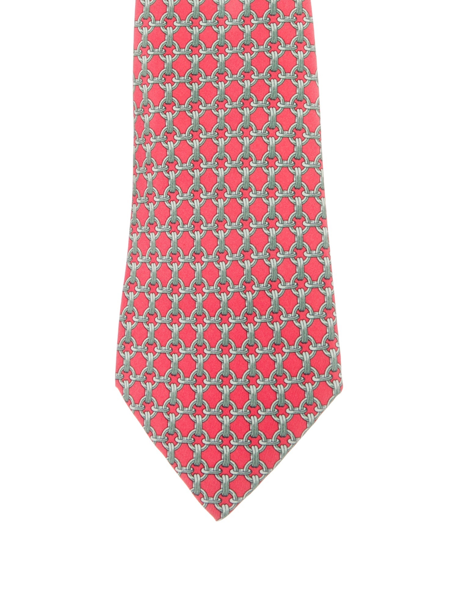 Hermès Printed Silk Tie