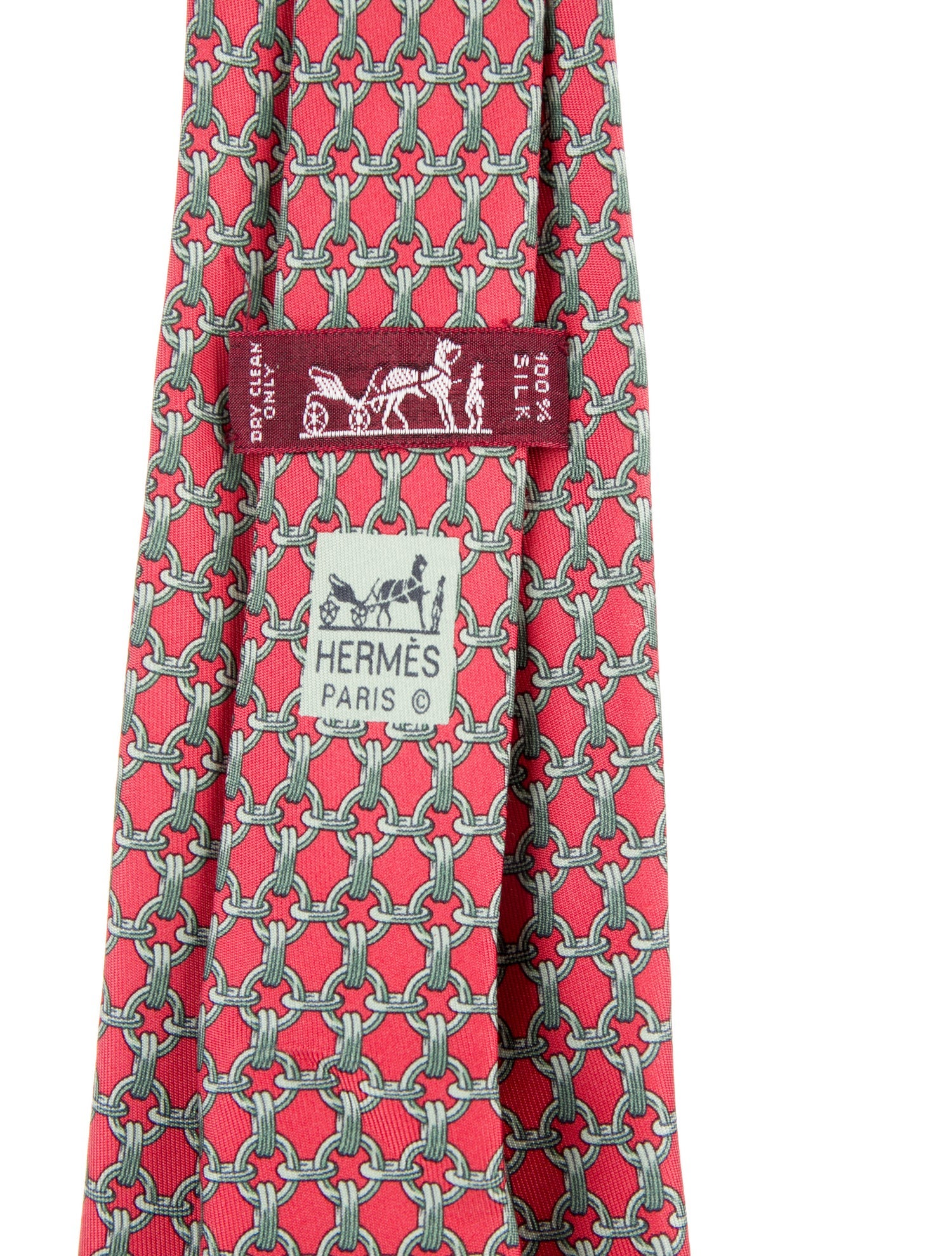 Hermès Printed Silk Tie