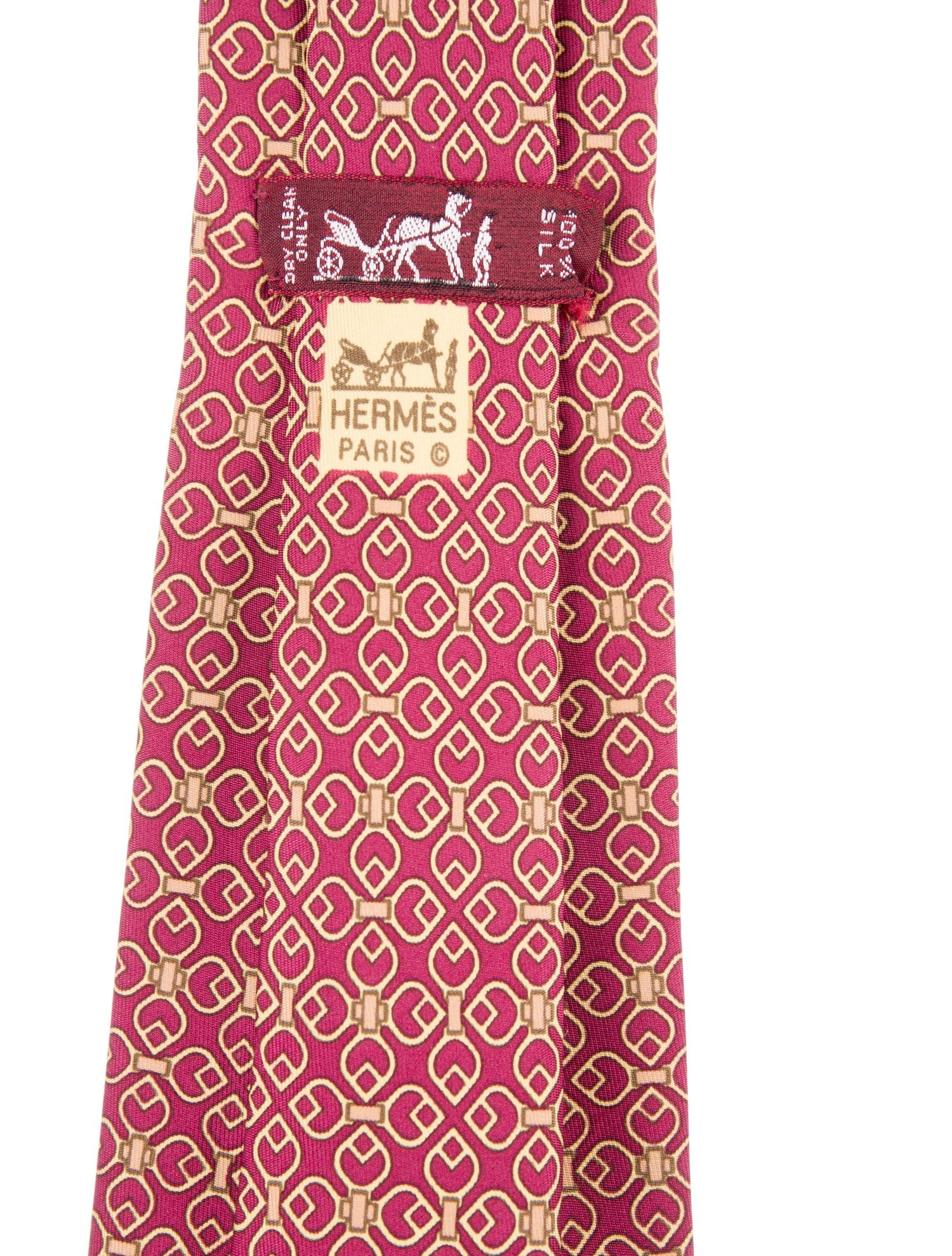 Hermès Printed Silk Tie