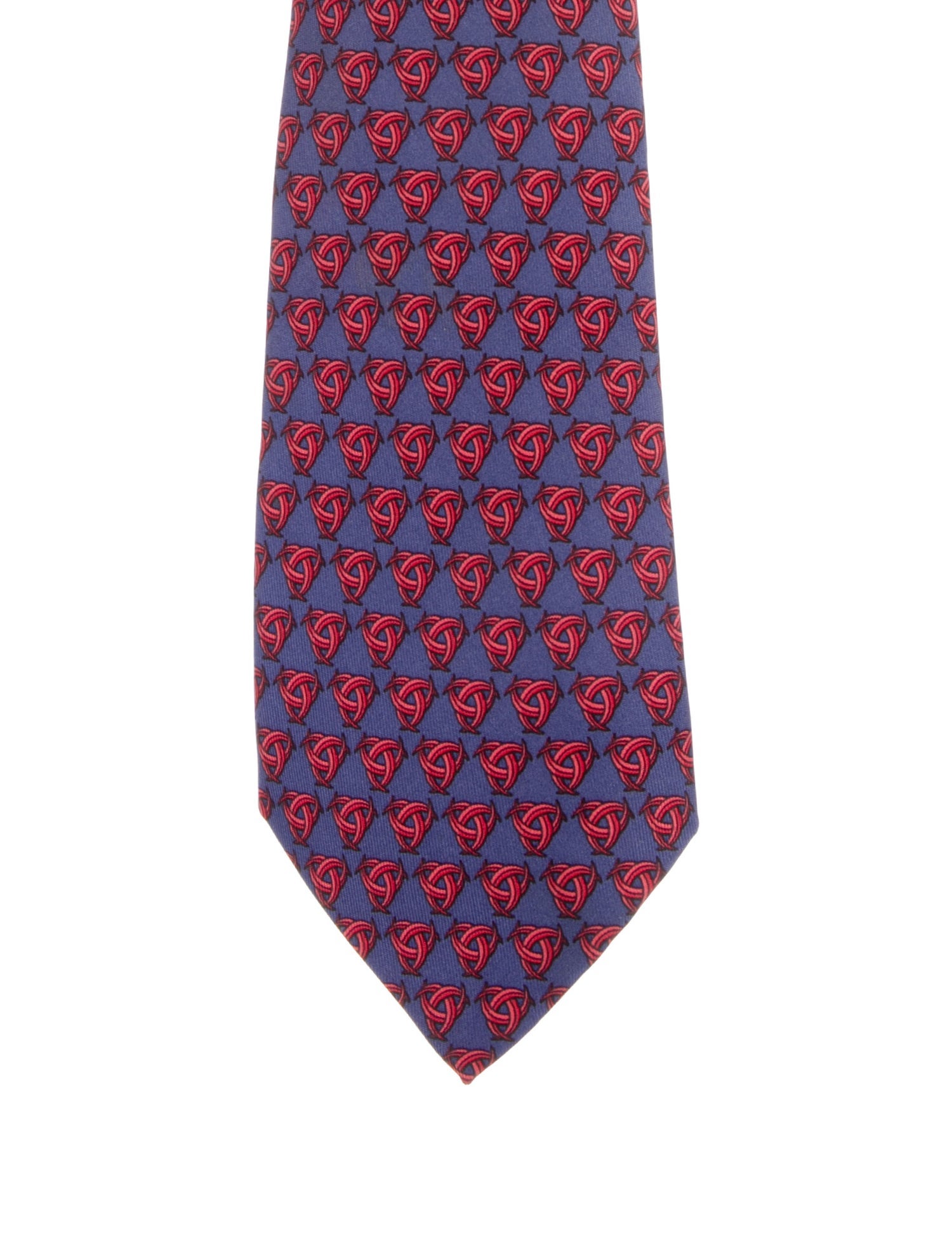 Hermès Printed Silk Tie