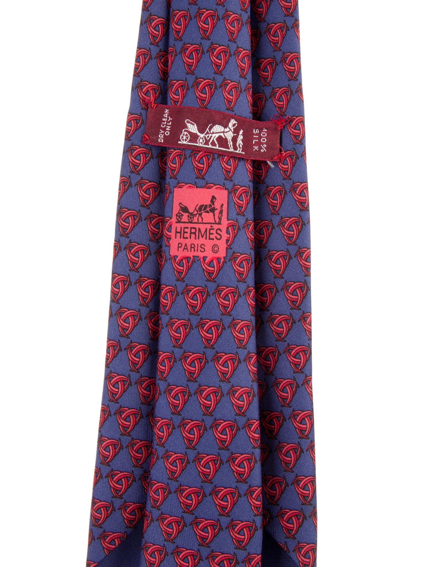 Hermès Printed Silk Tie