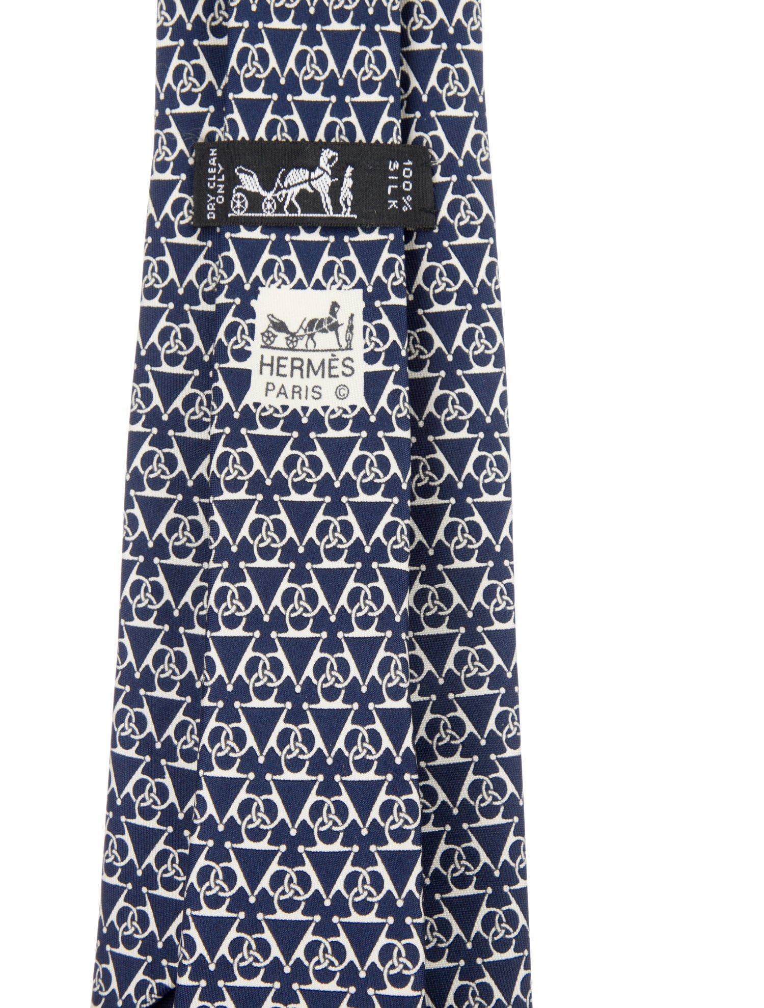 Hermès Silk Printed Tie