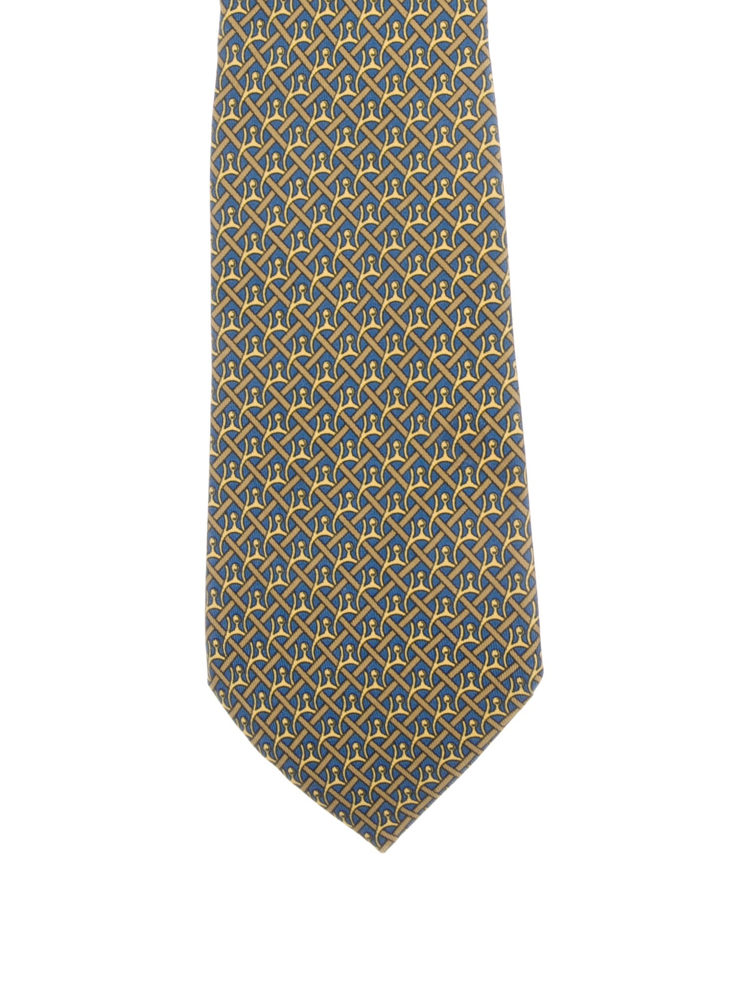 Hermès Printed Silk Tie