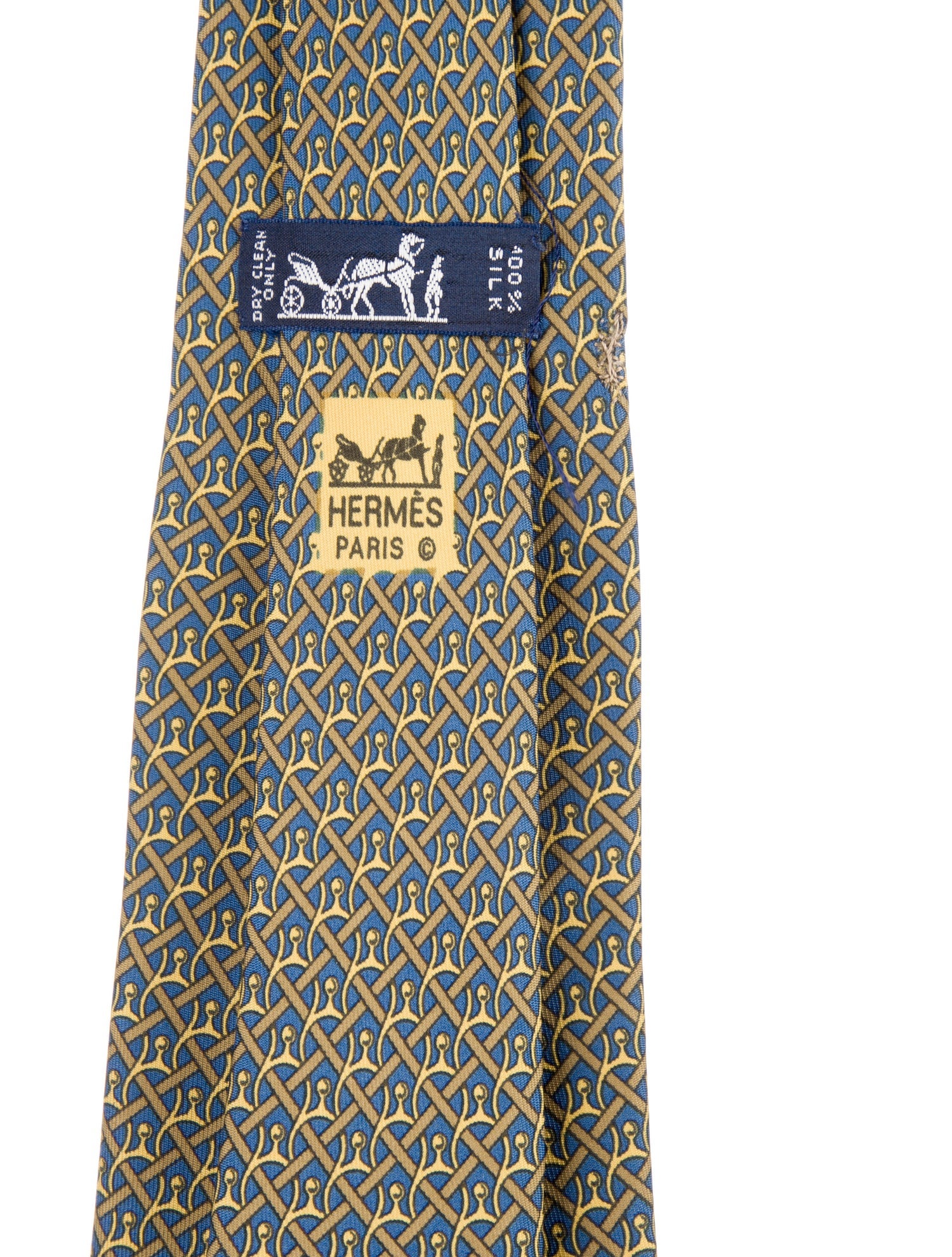 Hermès Printed Silk Tie