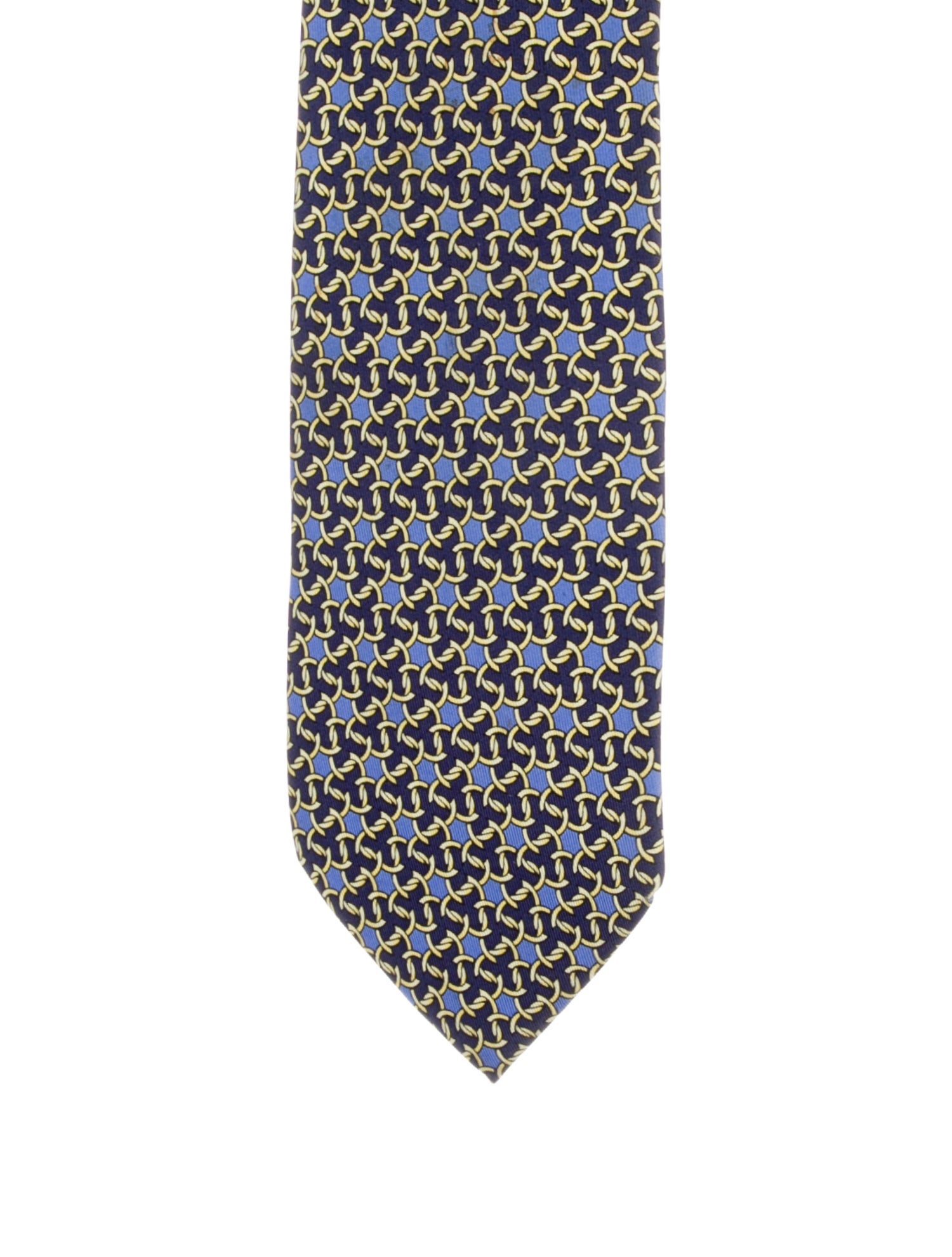 Hermès Printed Silk Tie