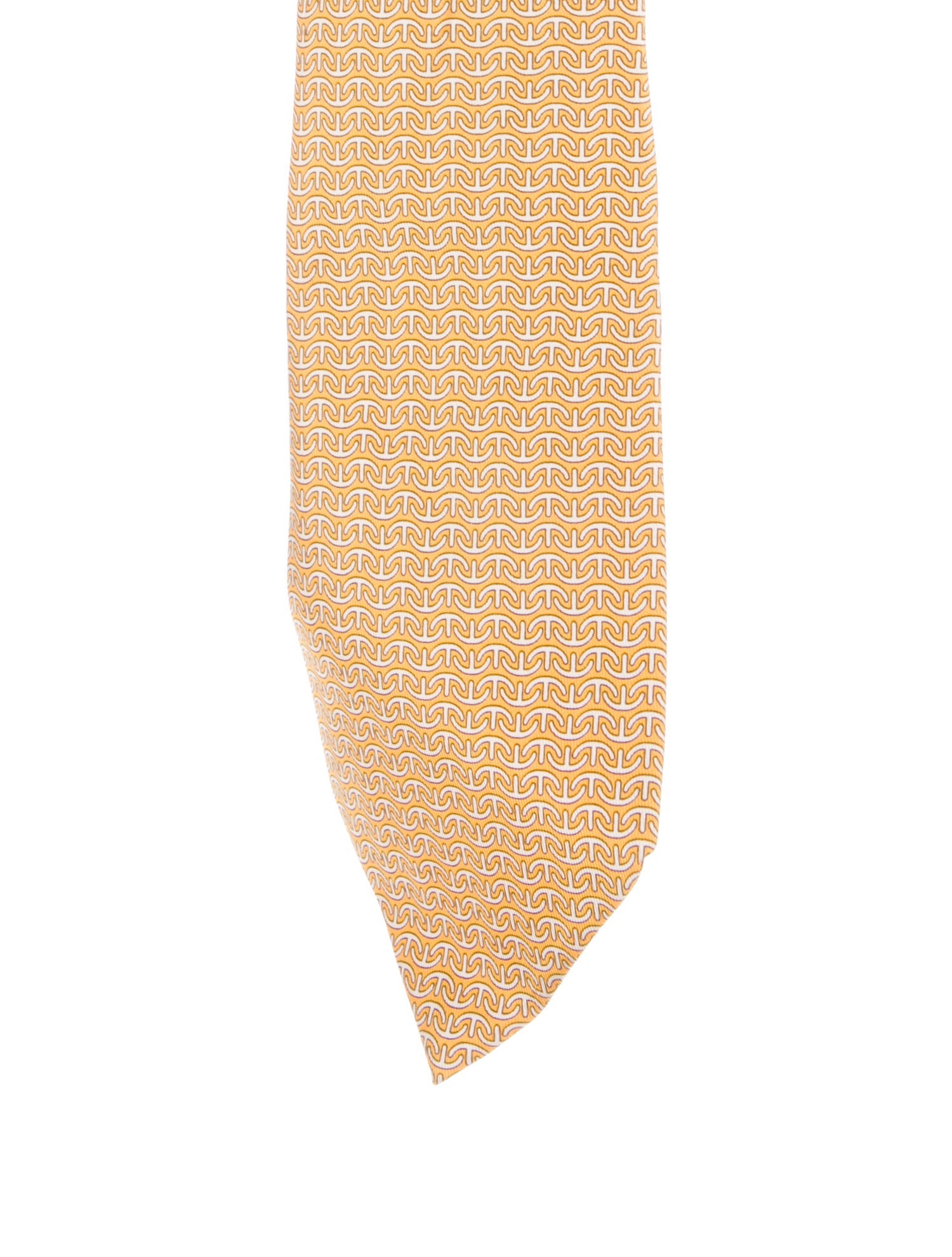 Hermès Printed Silk Tie