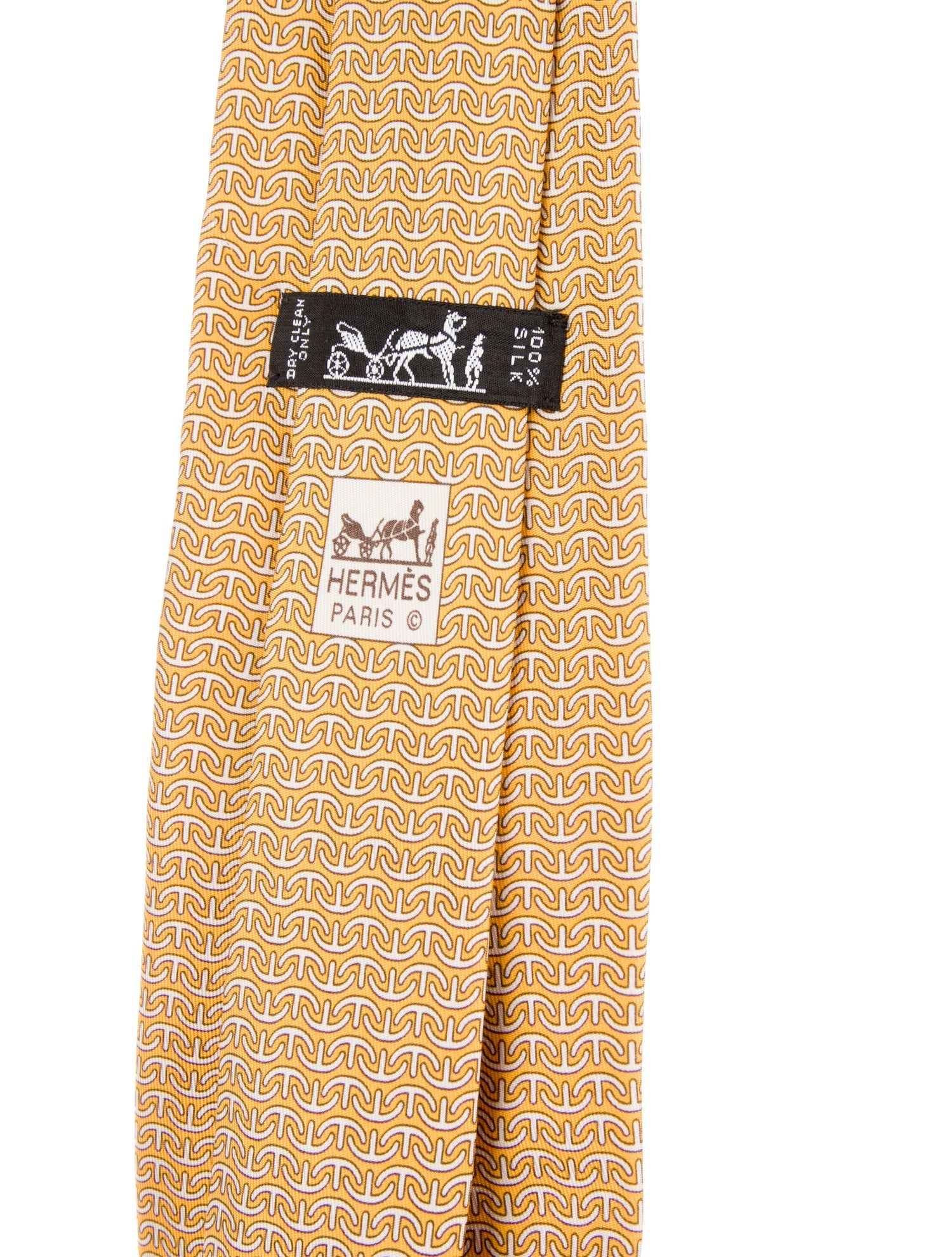 Hermès Printed Silk Tie