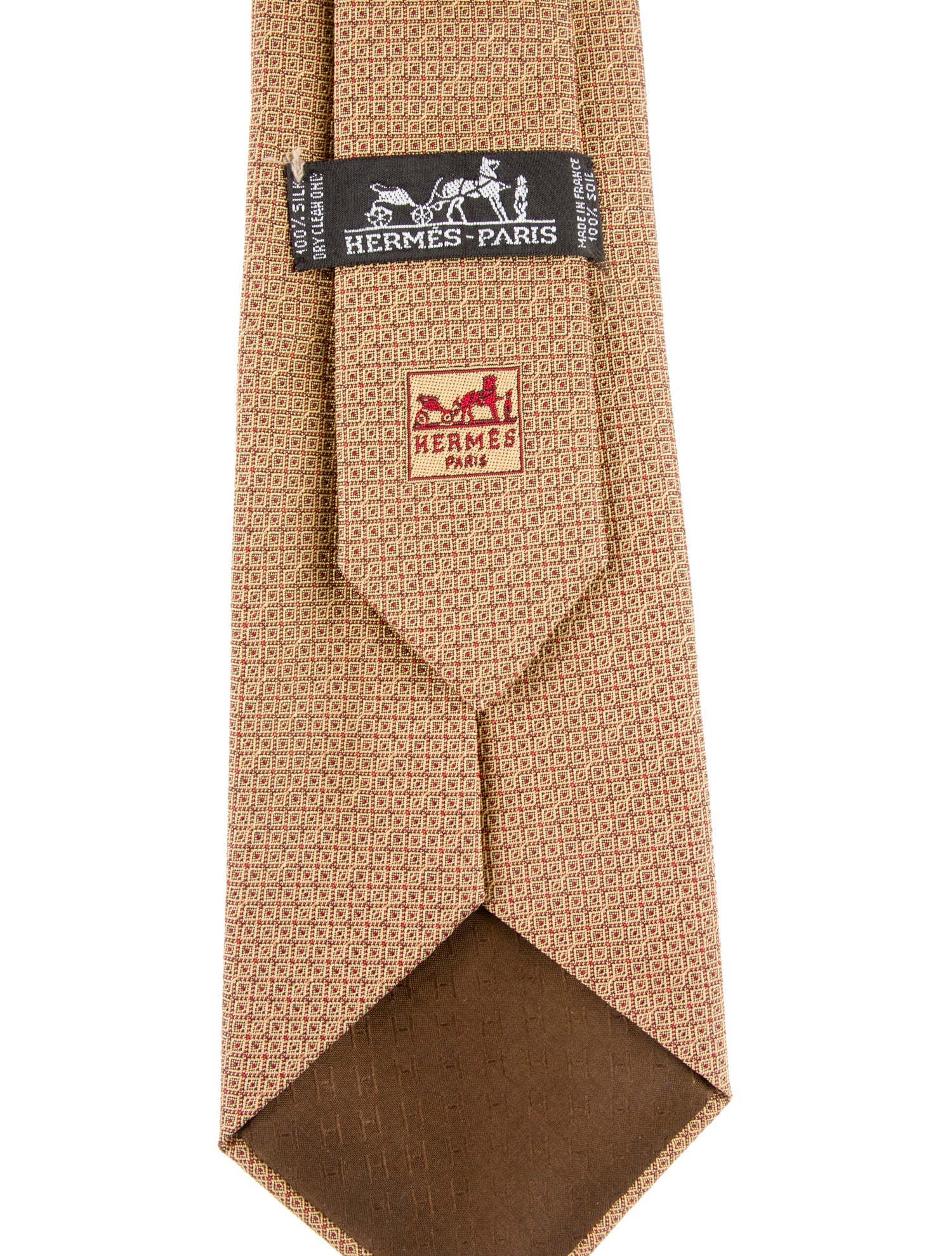 Hermès Printed Silk Tie