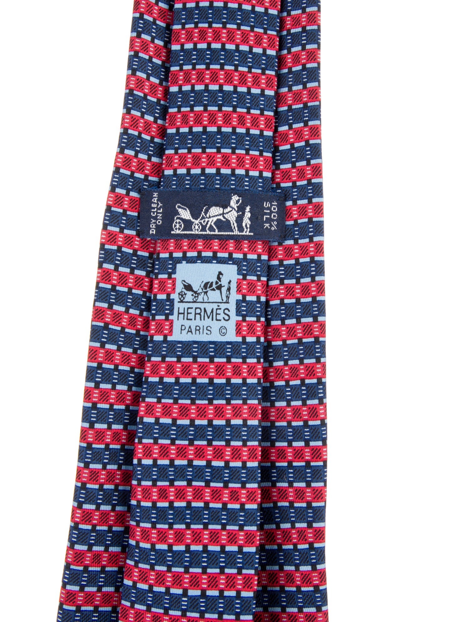 Hermès Printed Silk Tie