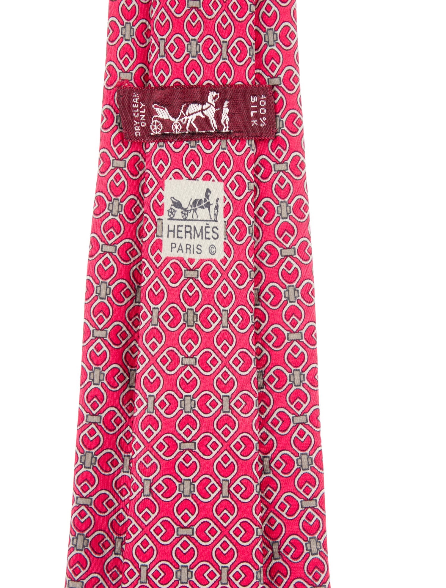 Hermès Silk Printed Tie