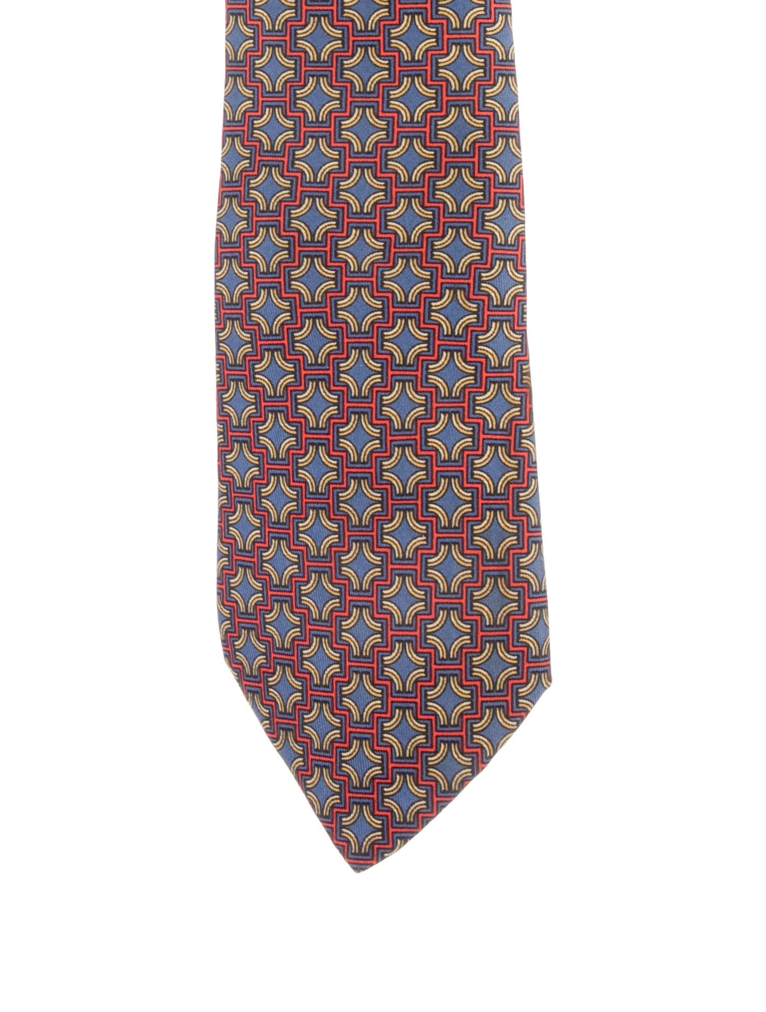 Hermès Printed Silk Tie