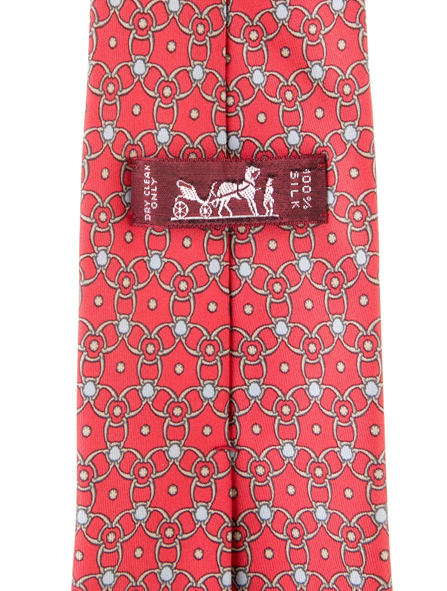 Hermès Printed Silk Tie