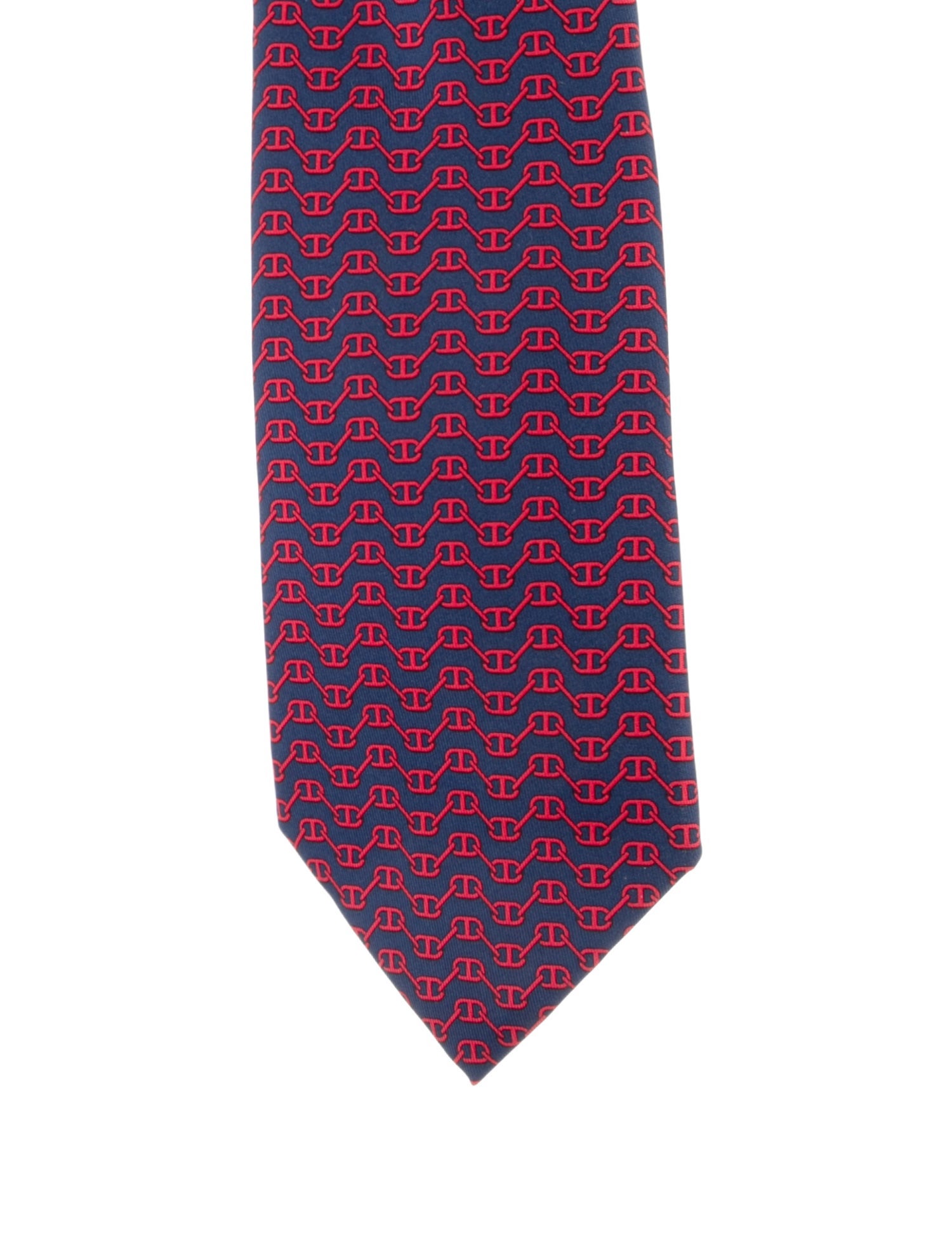 Hermès Printed Silk Tie.