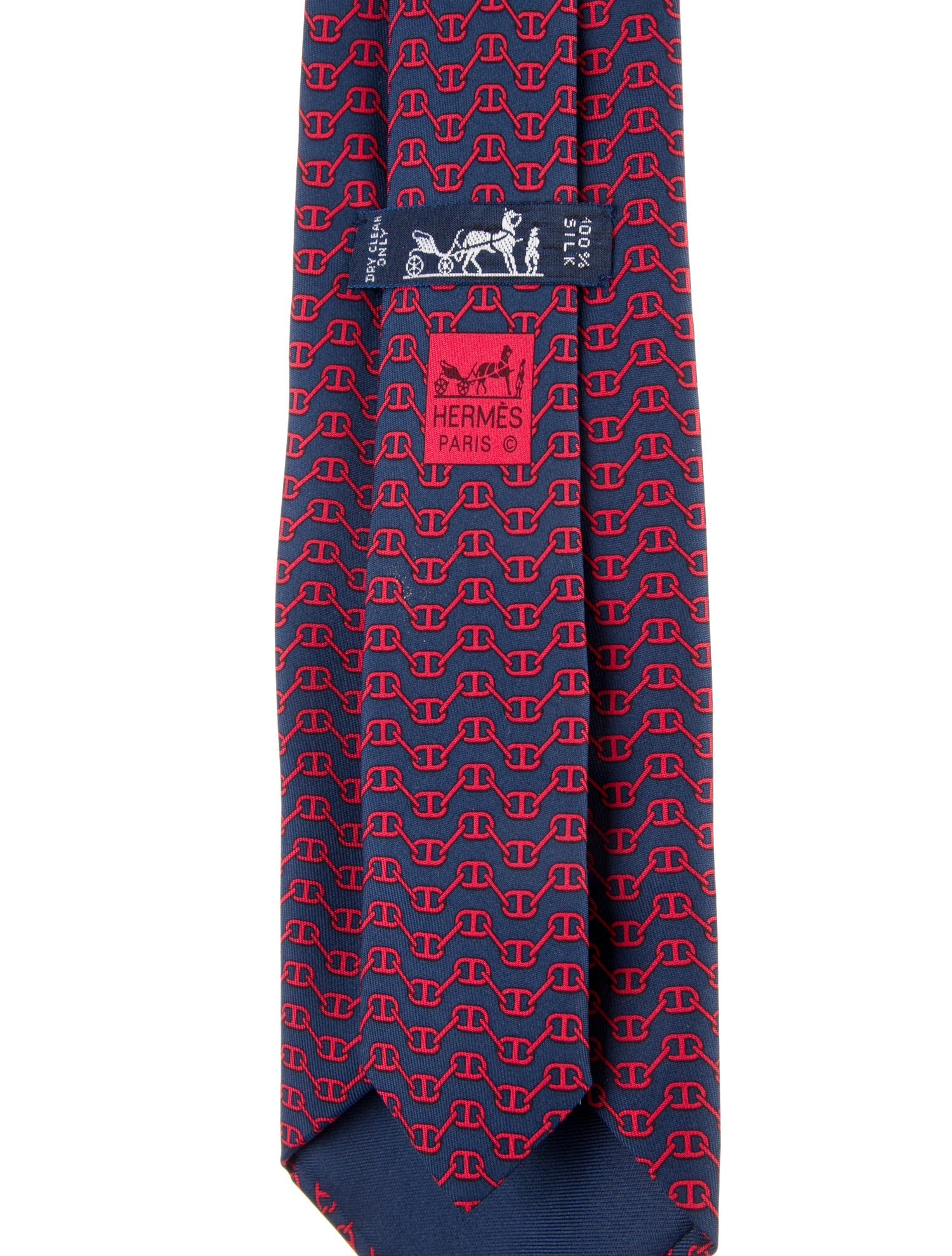 Hermès Printed Silk Tie.