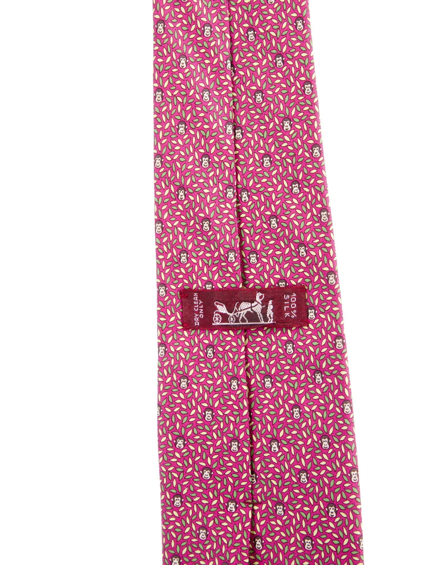 Hermès Pattern Print Silk Tie