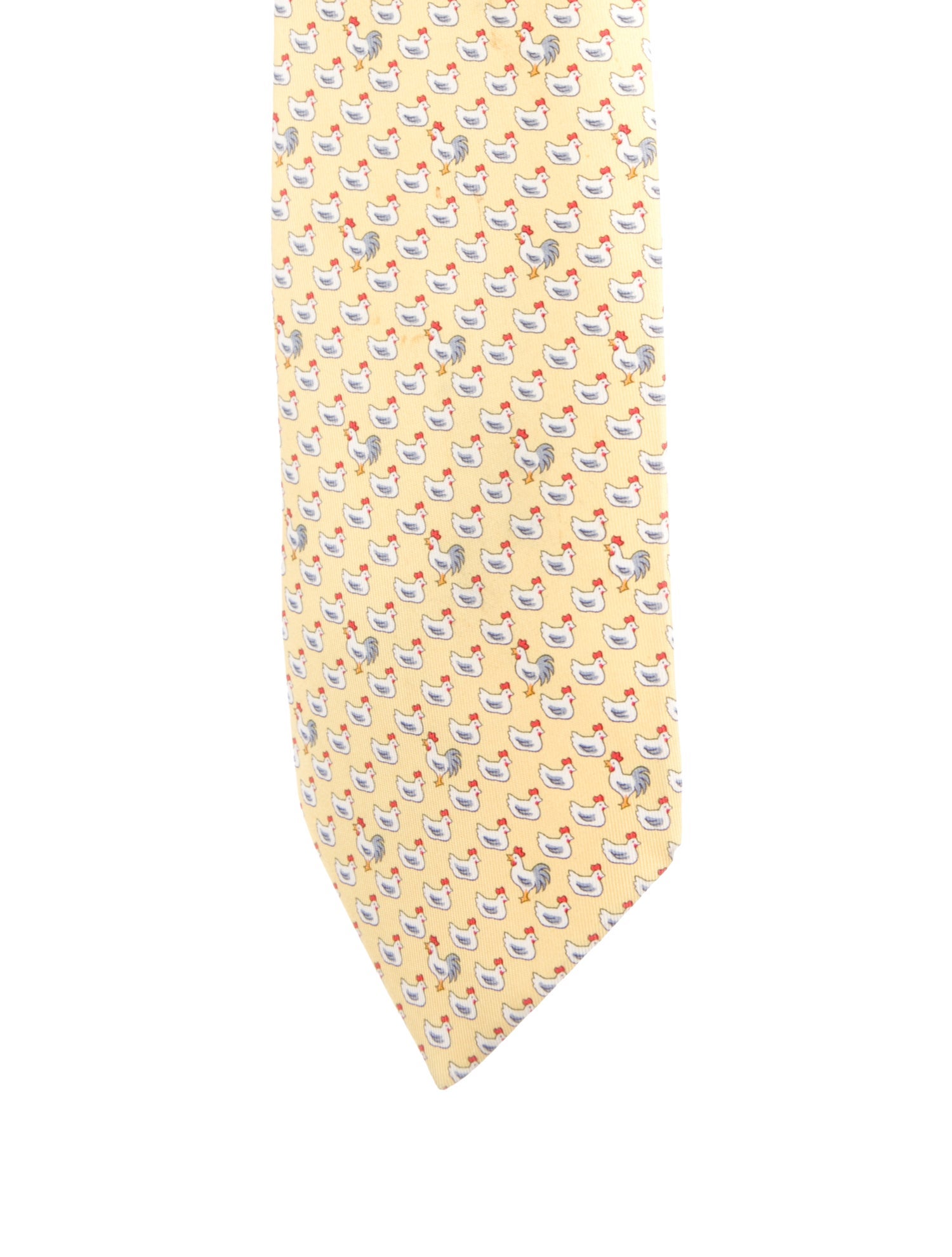 Hermès Pattern Print Silk Tie