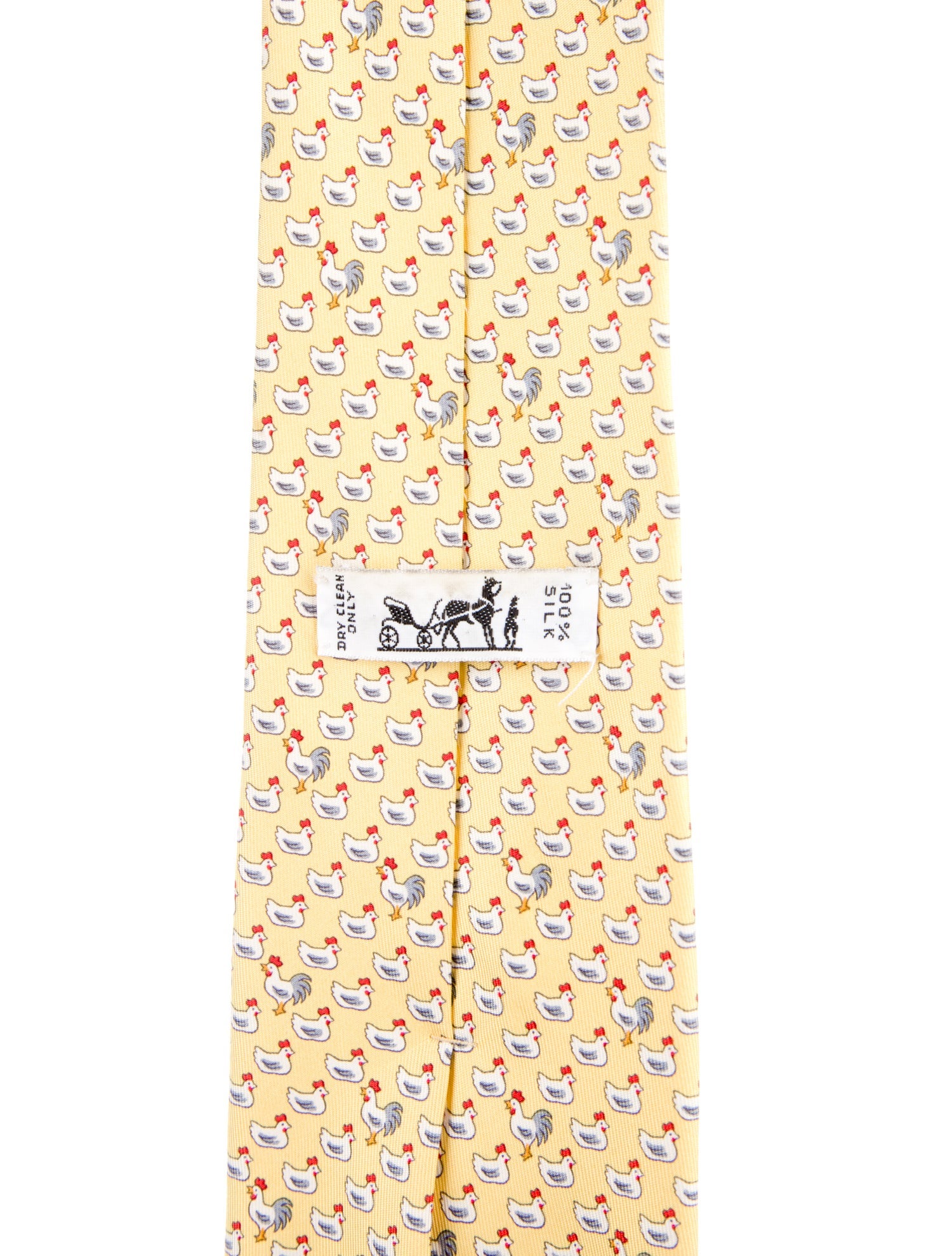 Hermès Pattern Print Silk Tie