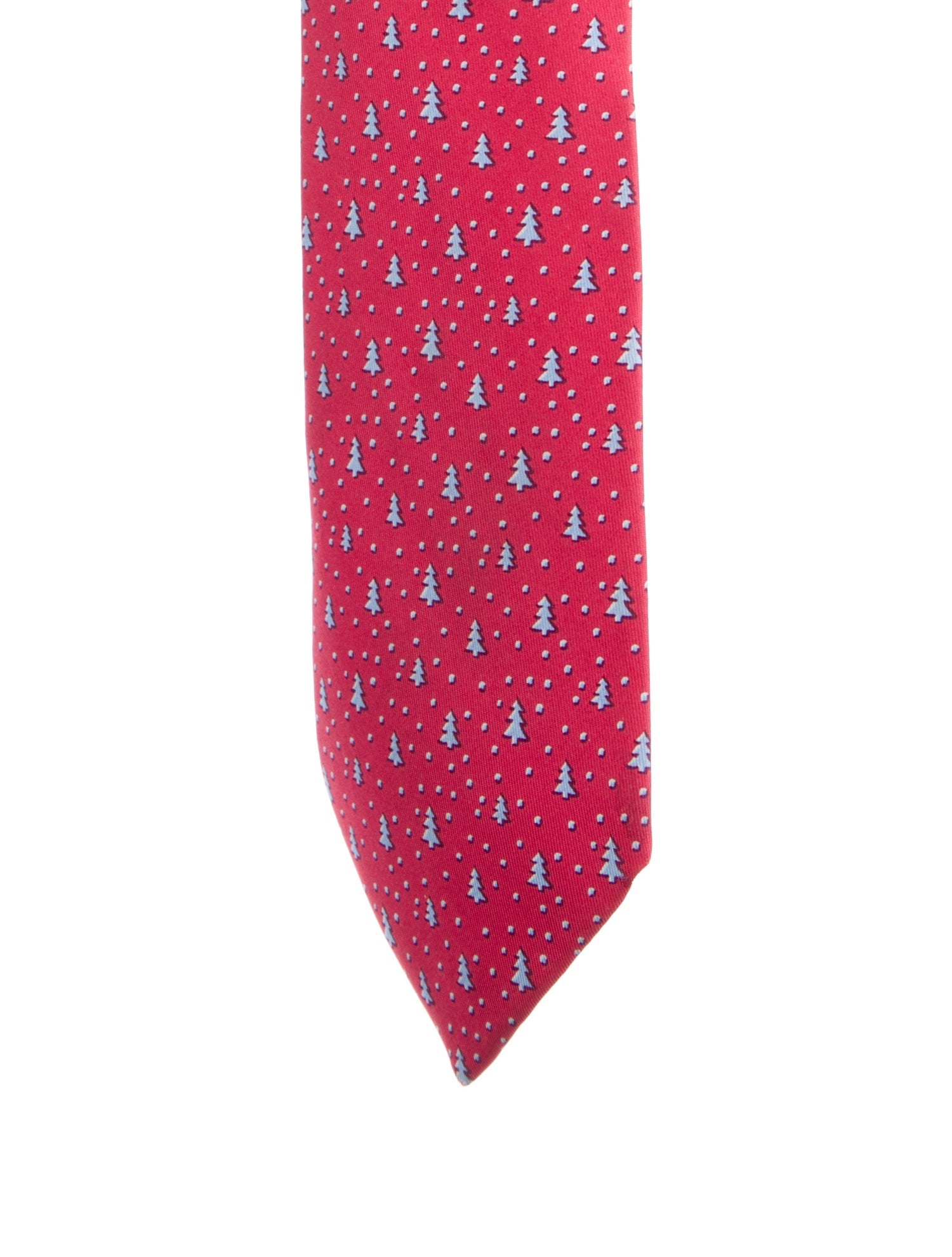 Hermès Pattern Print Silk Tie