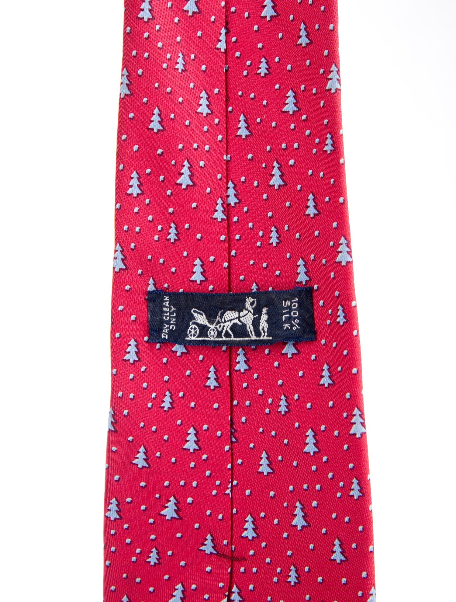 Hermès Pattern Print Silk Tie