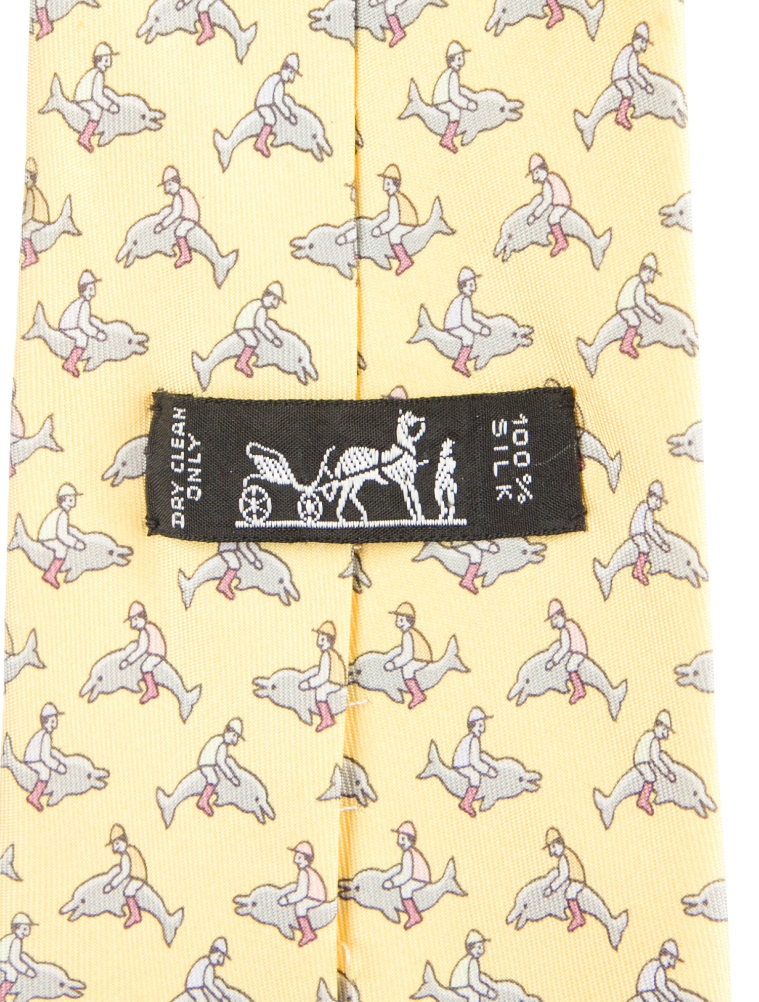 Hermès Pattern Print Silk Tie