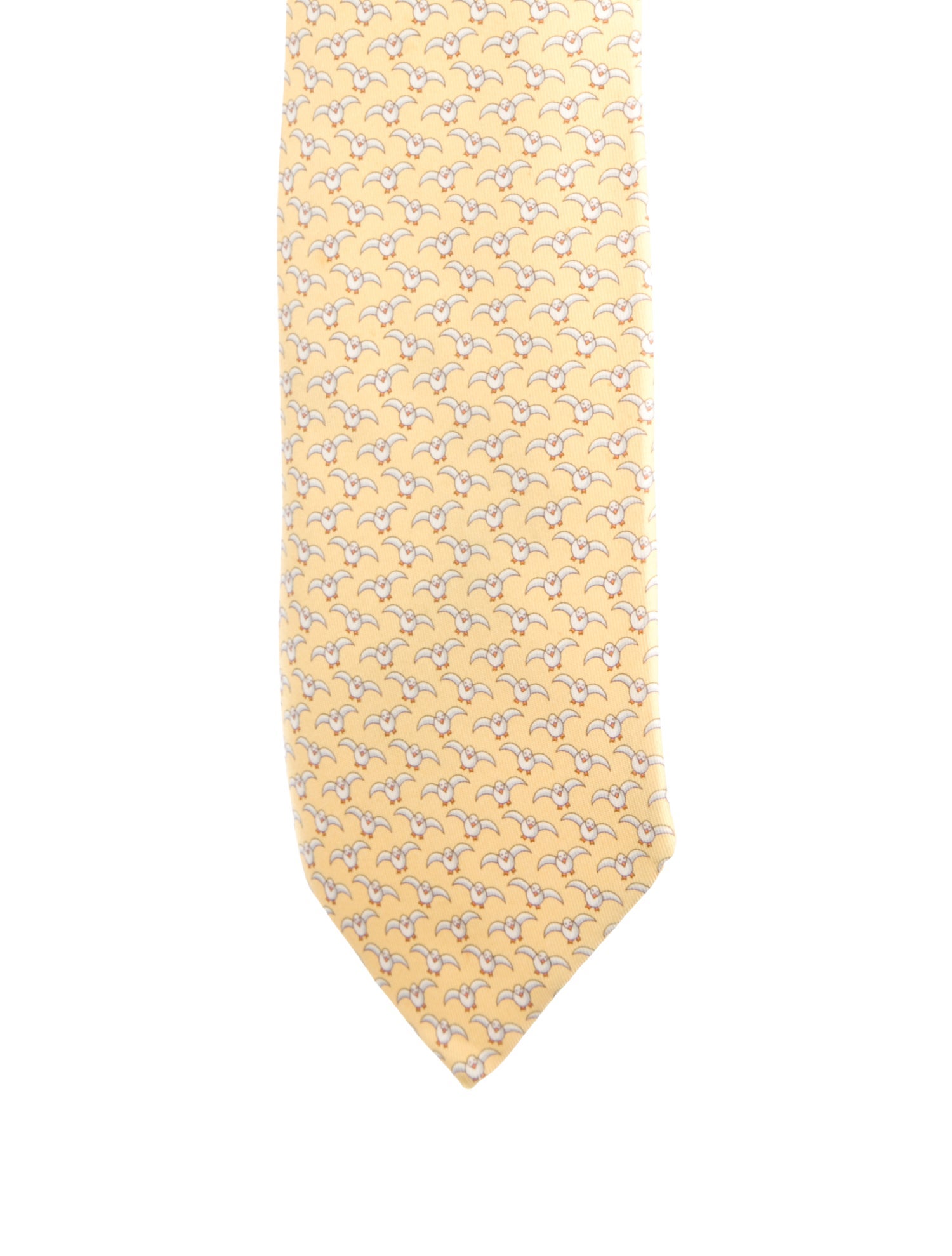 Hermès Silk Printed Tie
