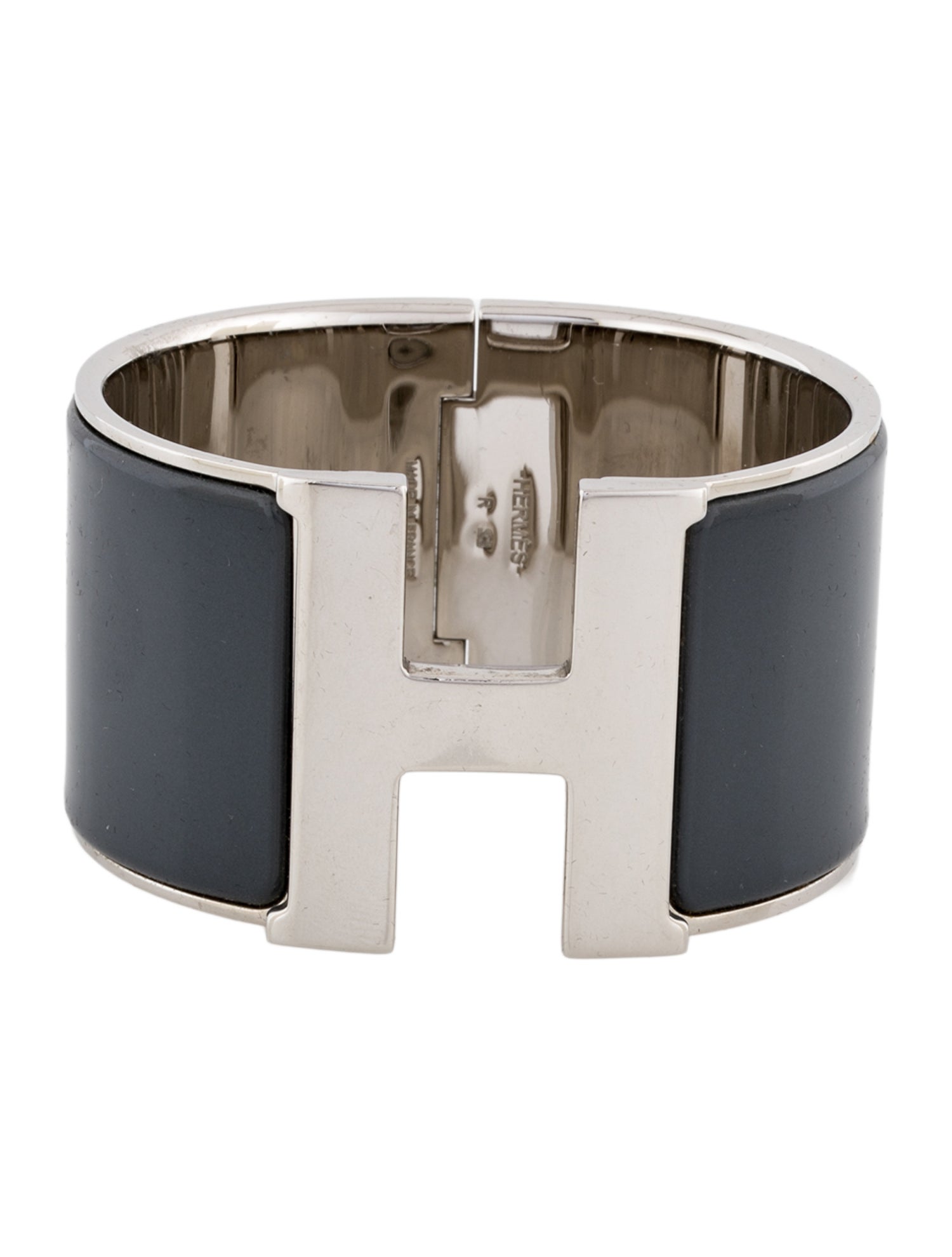 Hermès Enamel Clic H XL Bangle Bracelet
