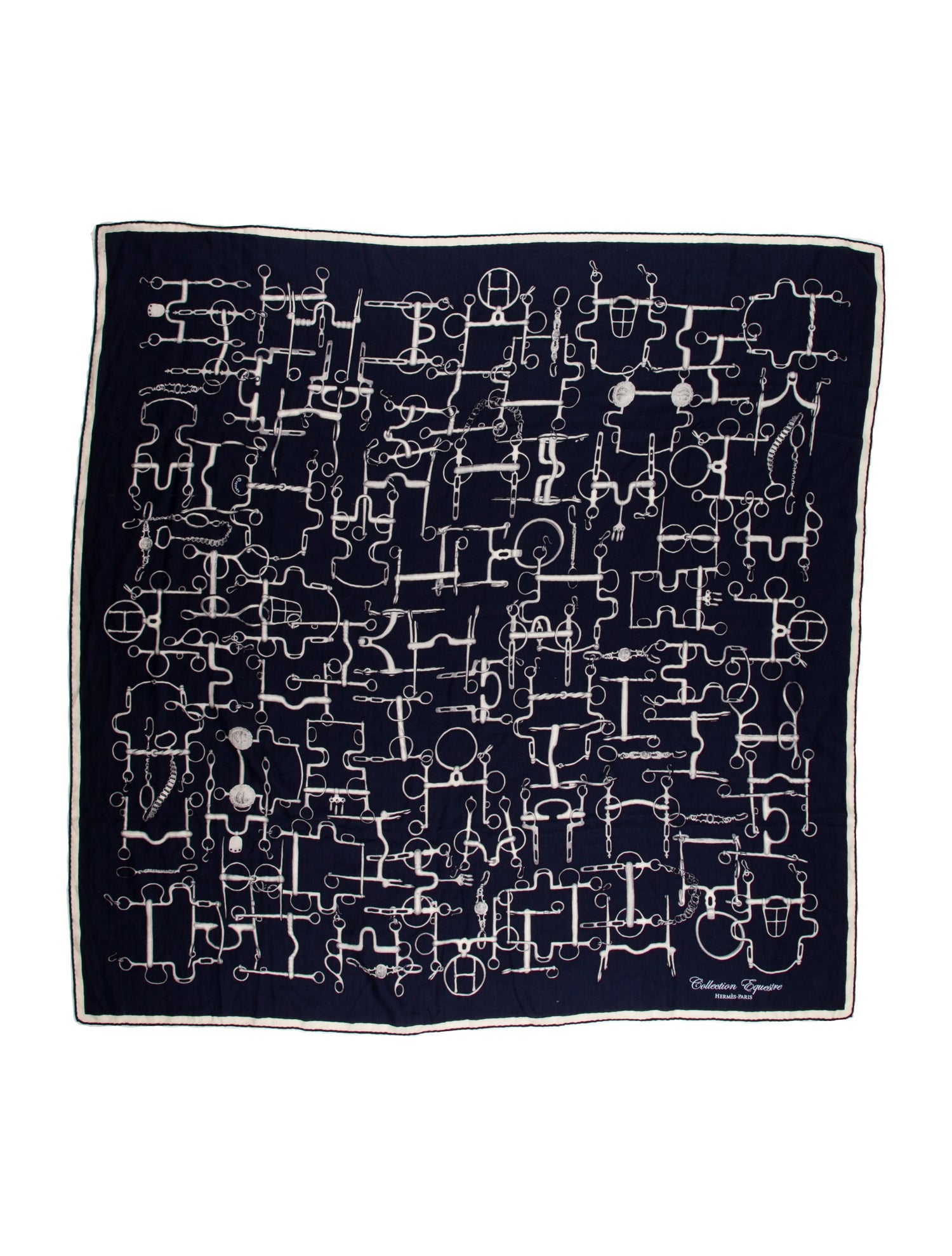 Hermès Collection Equestre Cashmere Shawl