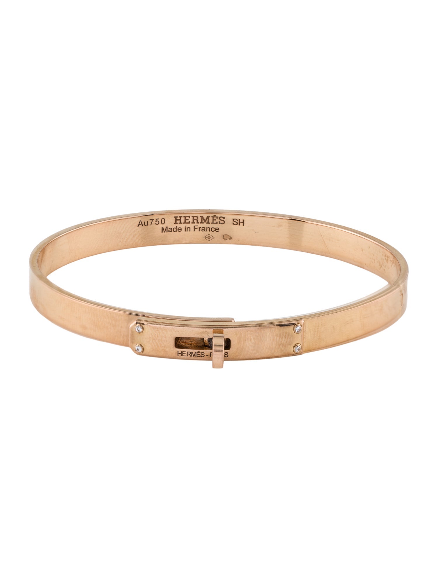 Hermès 18K Diamond Kelly Bracelet, Small Model