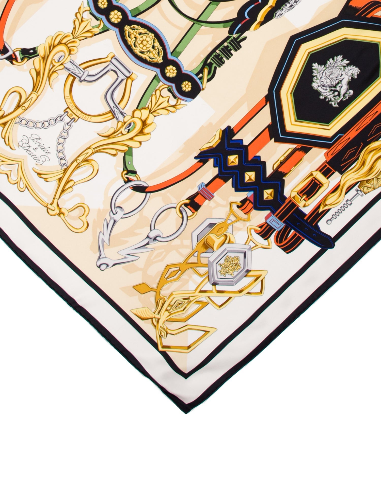 Hermès Brides Et Destin Silk Scarf