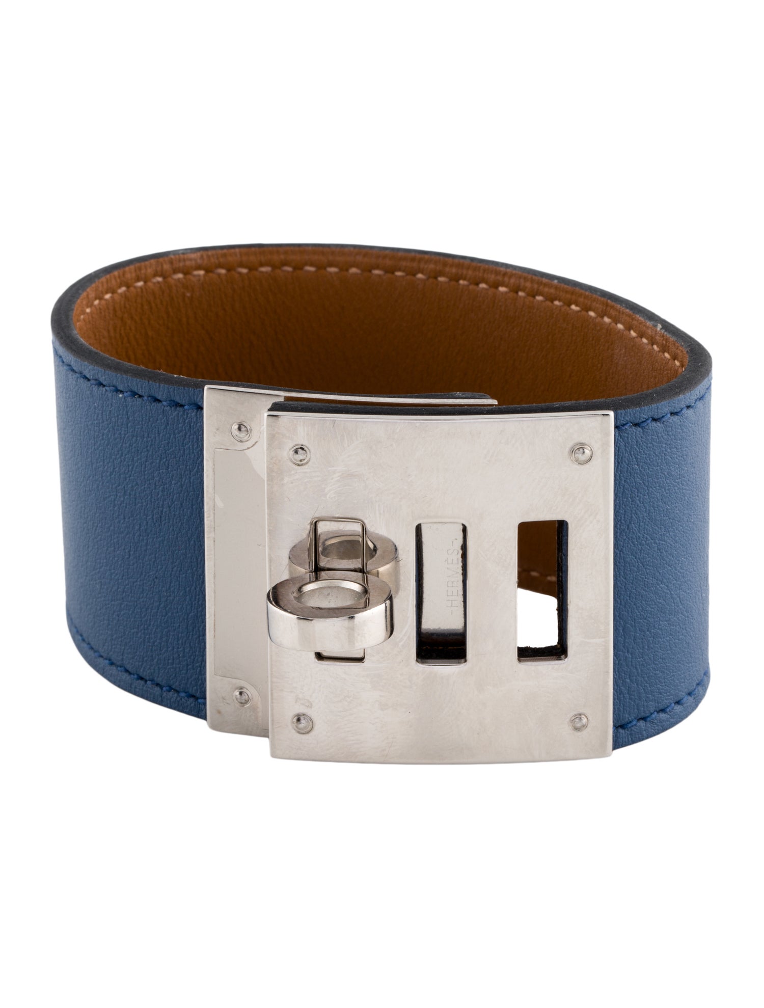 Hermès Leather Kelly Dog Wrap Bracelet