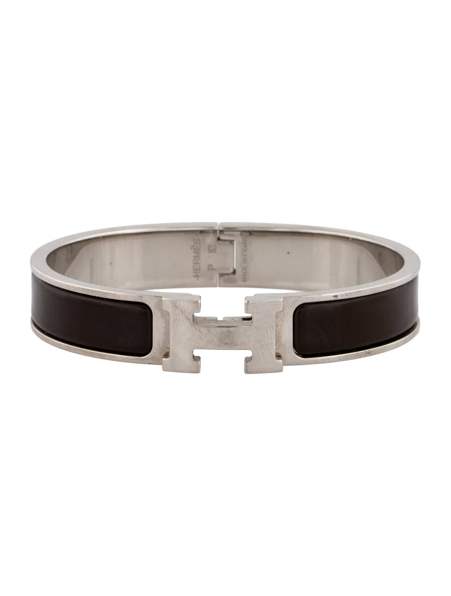 Hermès Clic H Enamel Bangle Bracelet