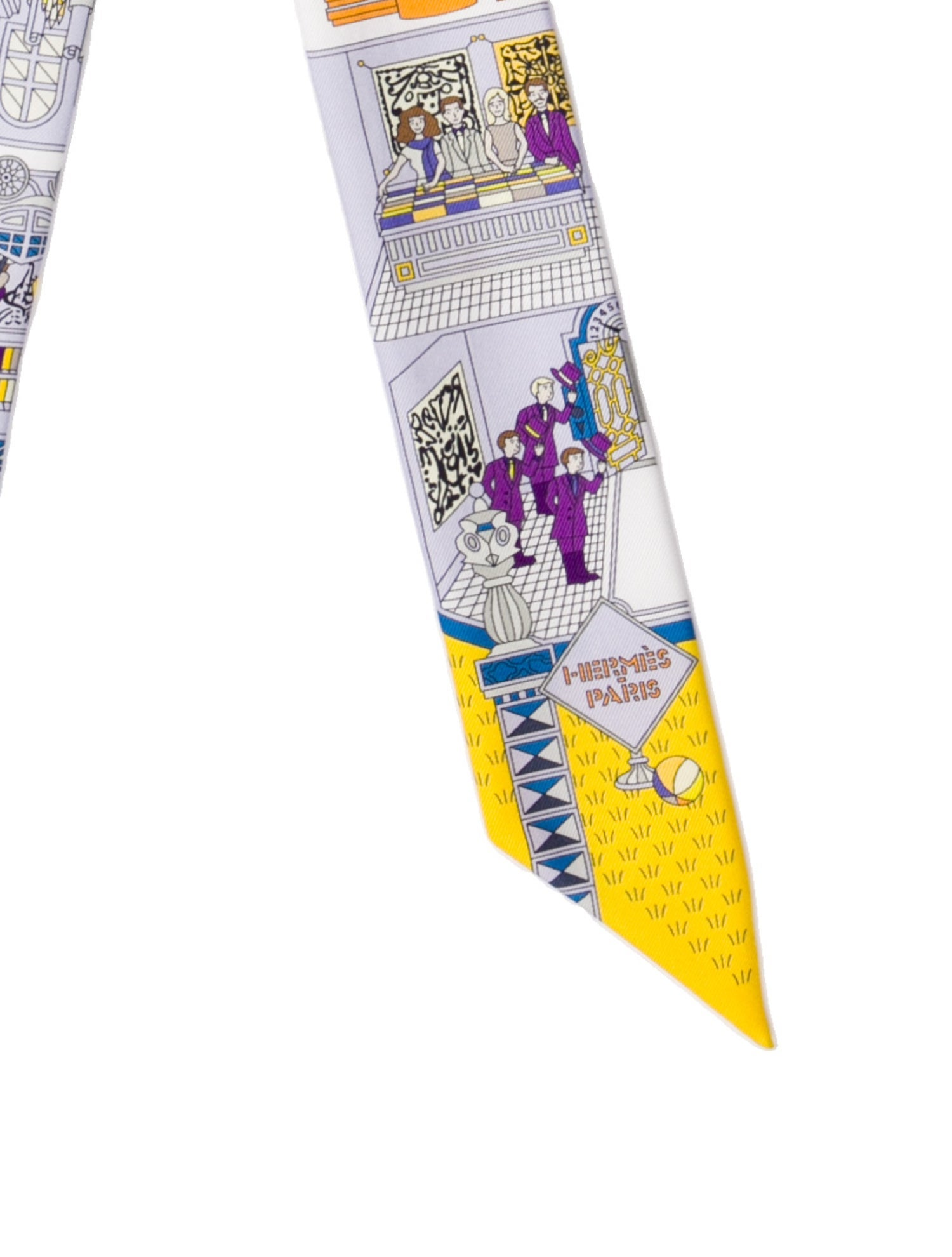 Hermès La Maison Des Carrés Silk Twilly Scarf