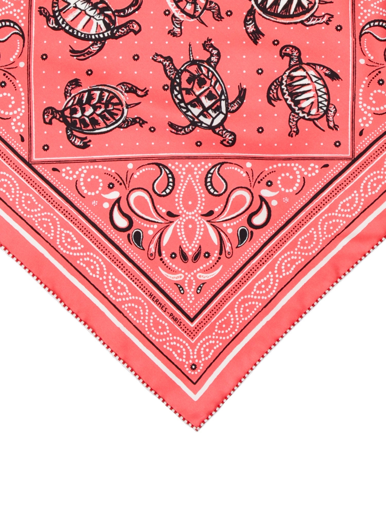 Hermès Les Tortues Bandana Silk Scarf w/ Tags