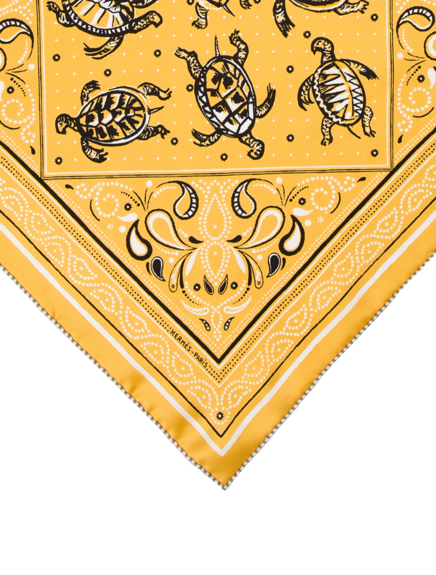 Hermès Les Tortues Bandana Silk Scarf w/ Tags