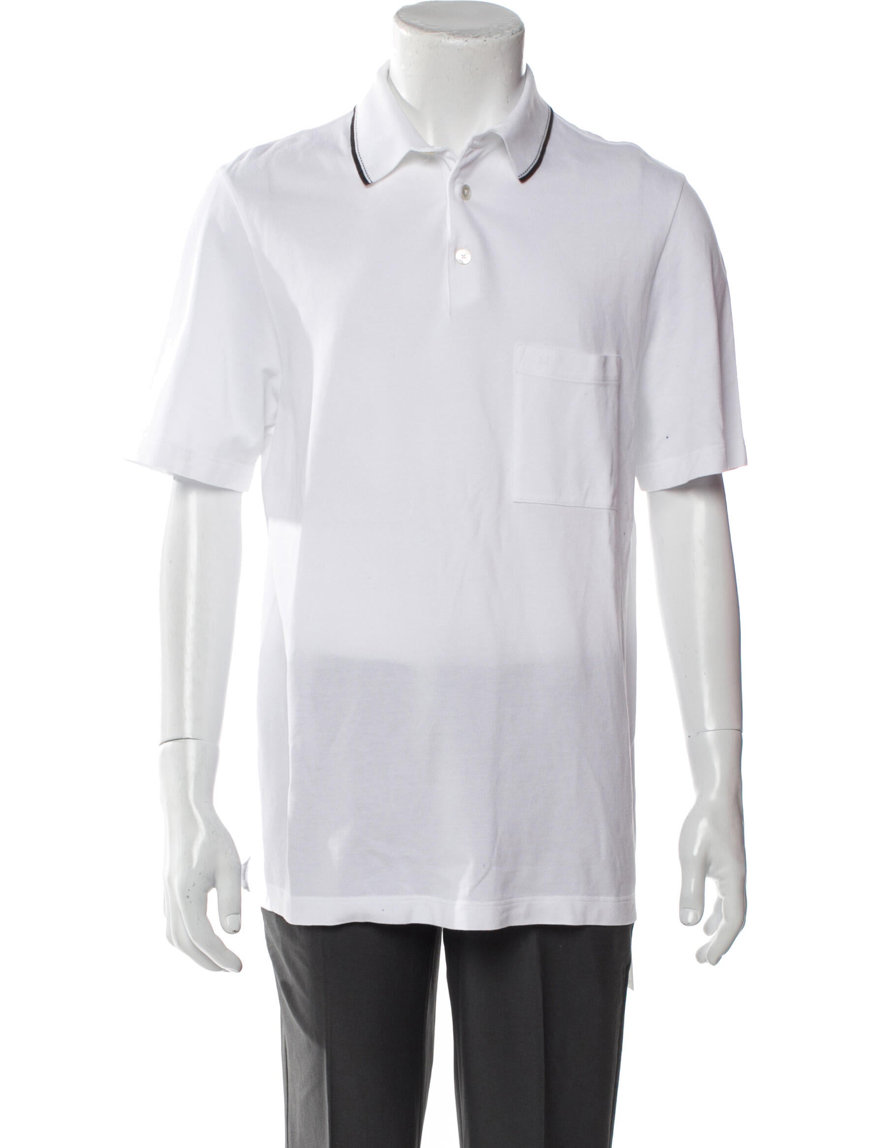 Hermès Collar Short Sleeve Polo Shirt