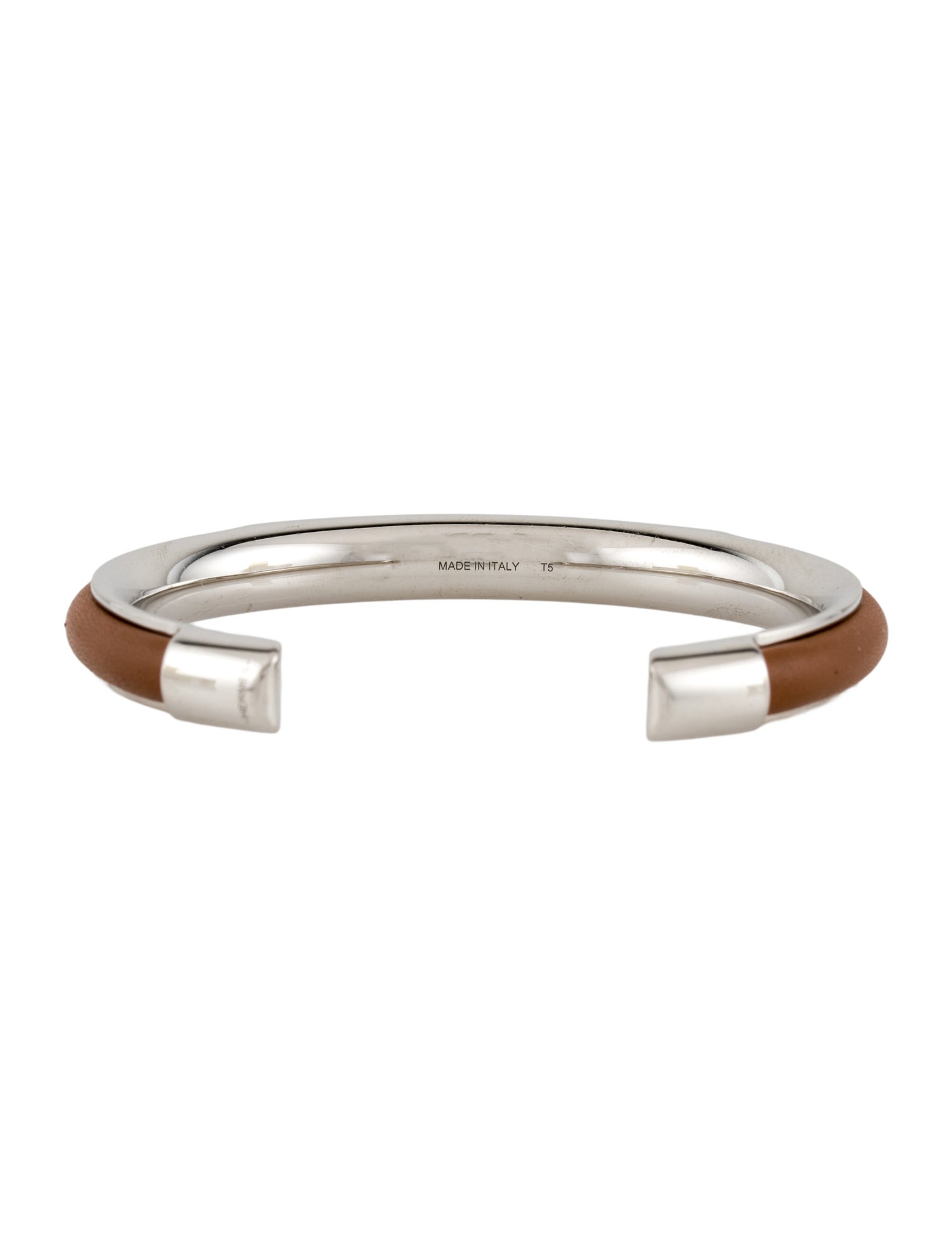 Hermès Leather Kyoto Cuff Bracelet
