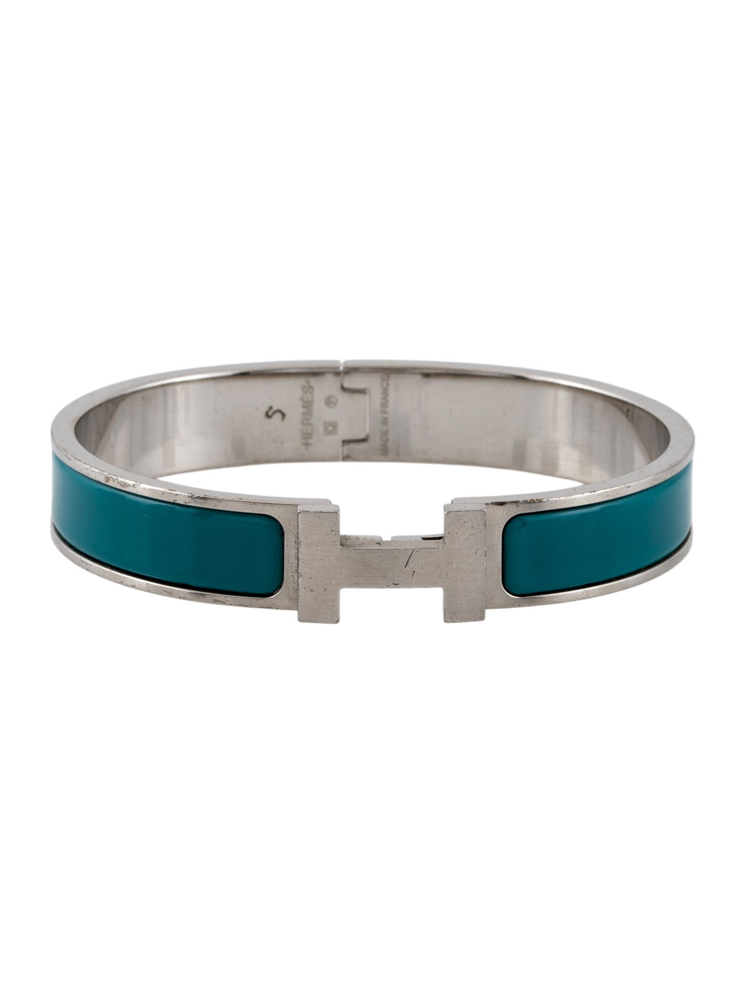 Hermès Clic HH Enamel Bangle Bracelet