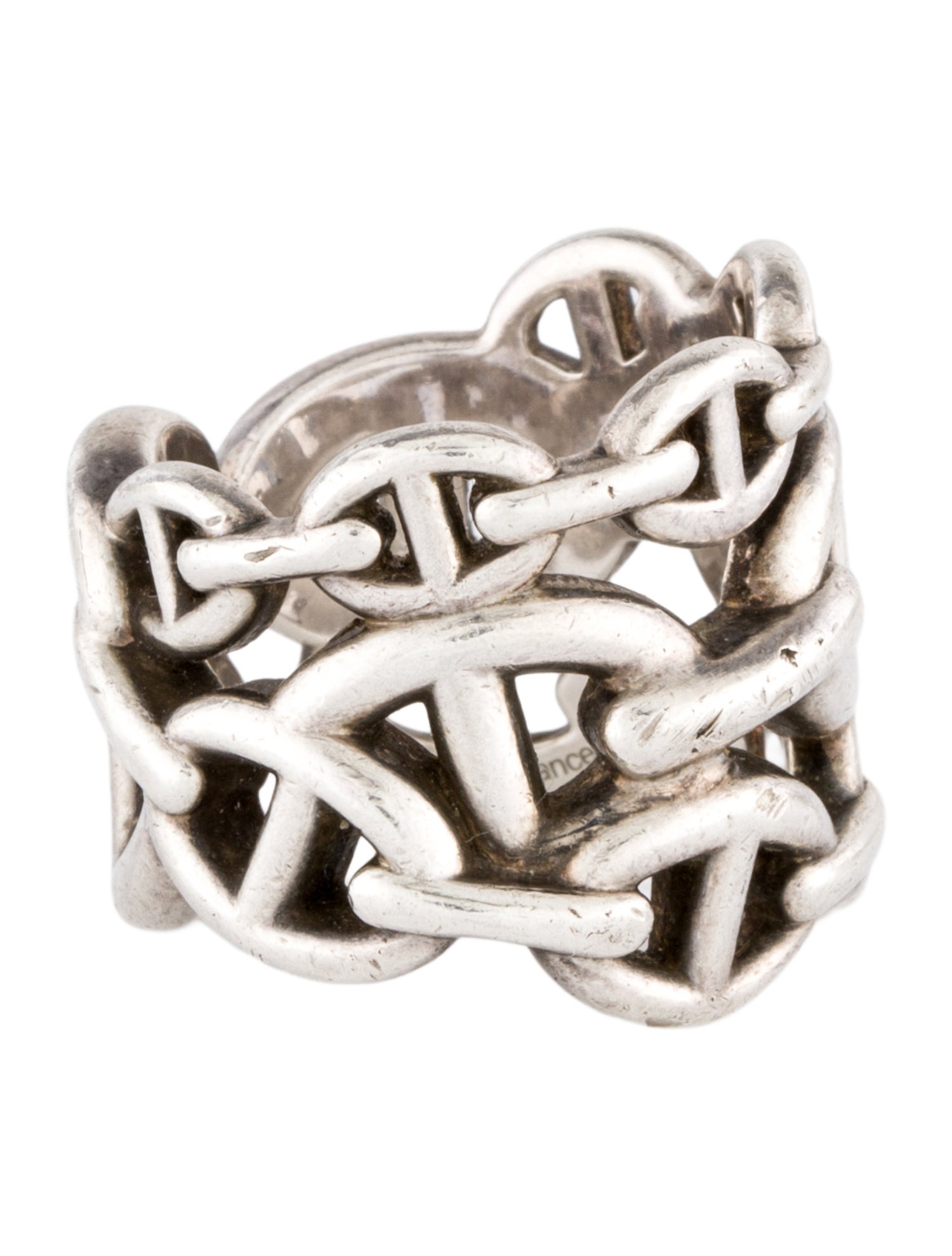 Hermès Chaine d'Ancre Enchainee Ring, Large Model