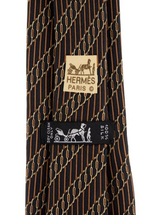 Hermès Silk Patterned Tie