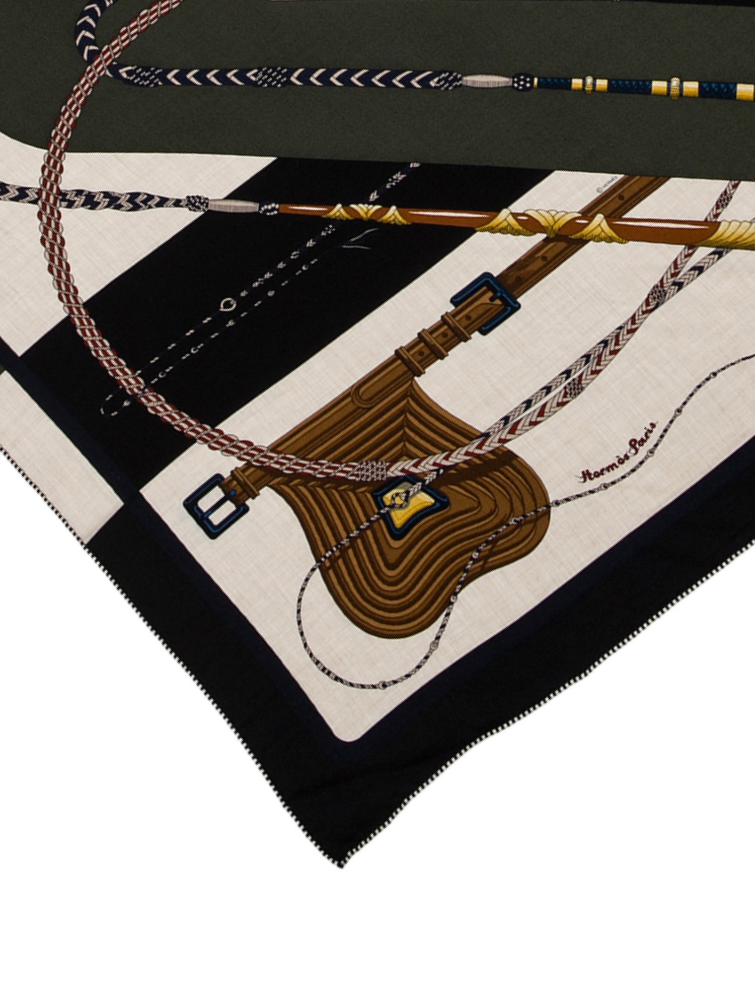 Hermès Clic Clac Cashmere Triangle Scarf