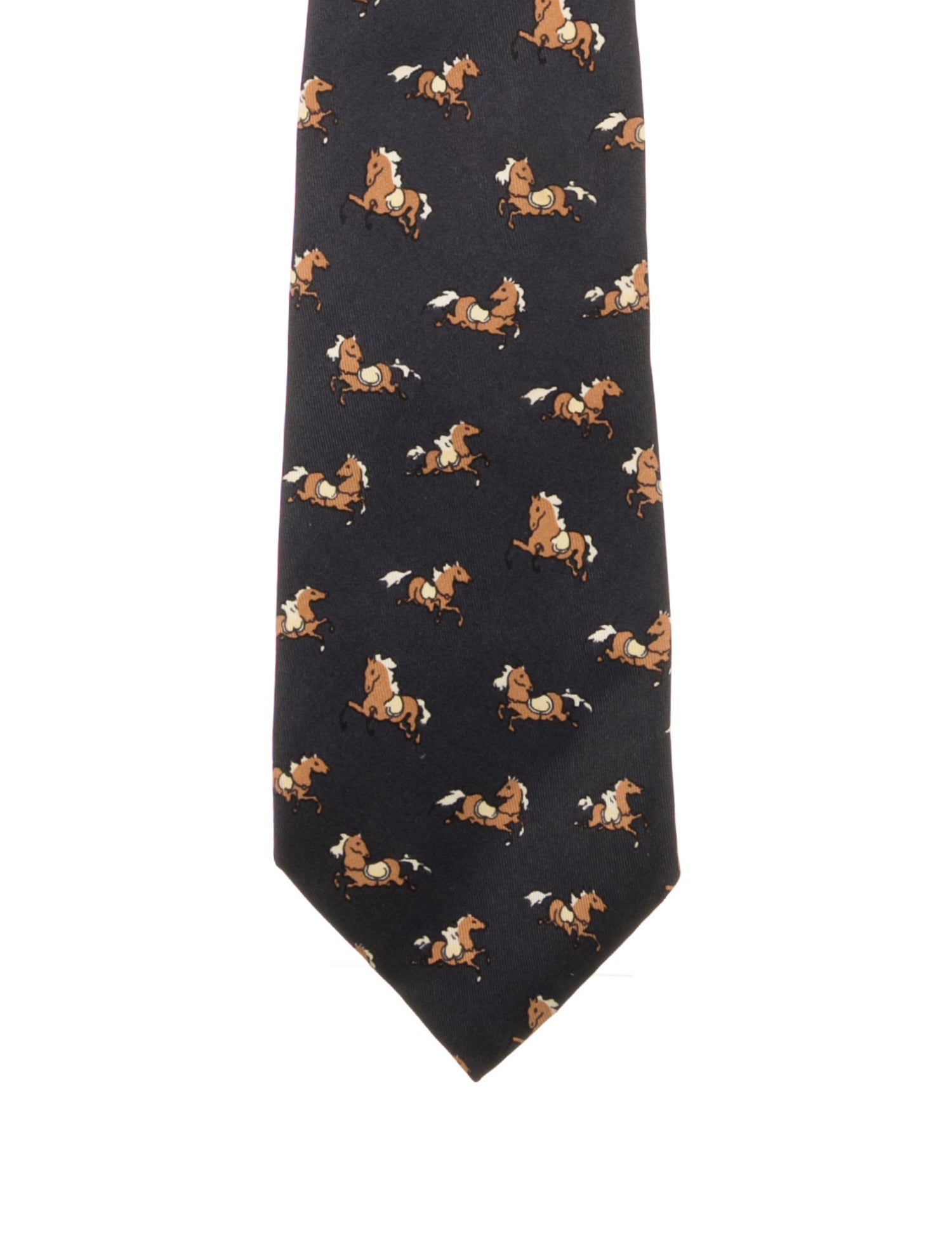 Hermès Patterned Silk Tie