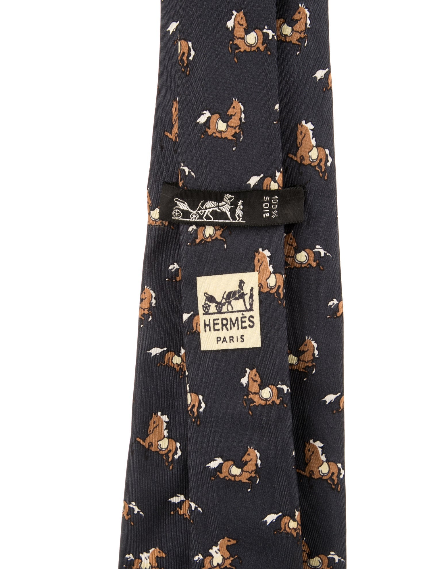 Hermès Patterned Silk Tie