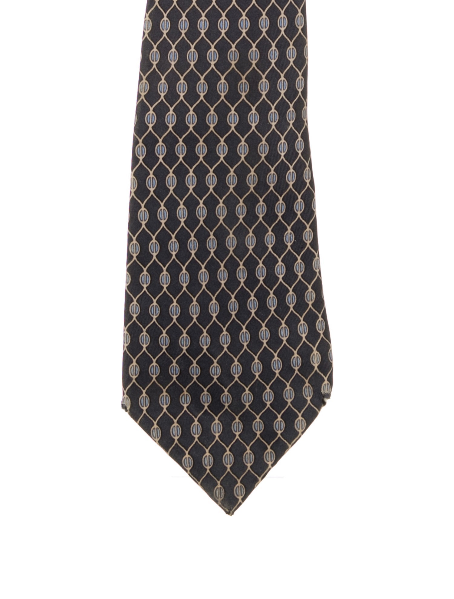 Hermès Patterned Silk Tie