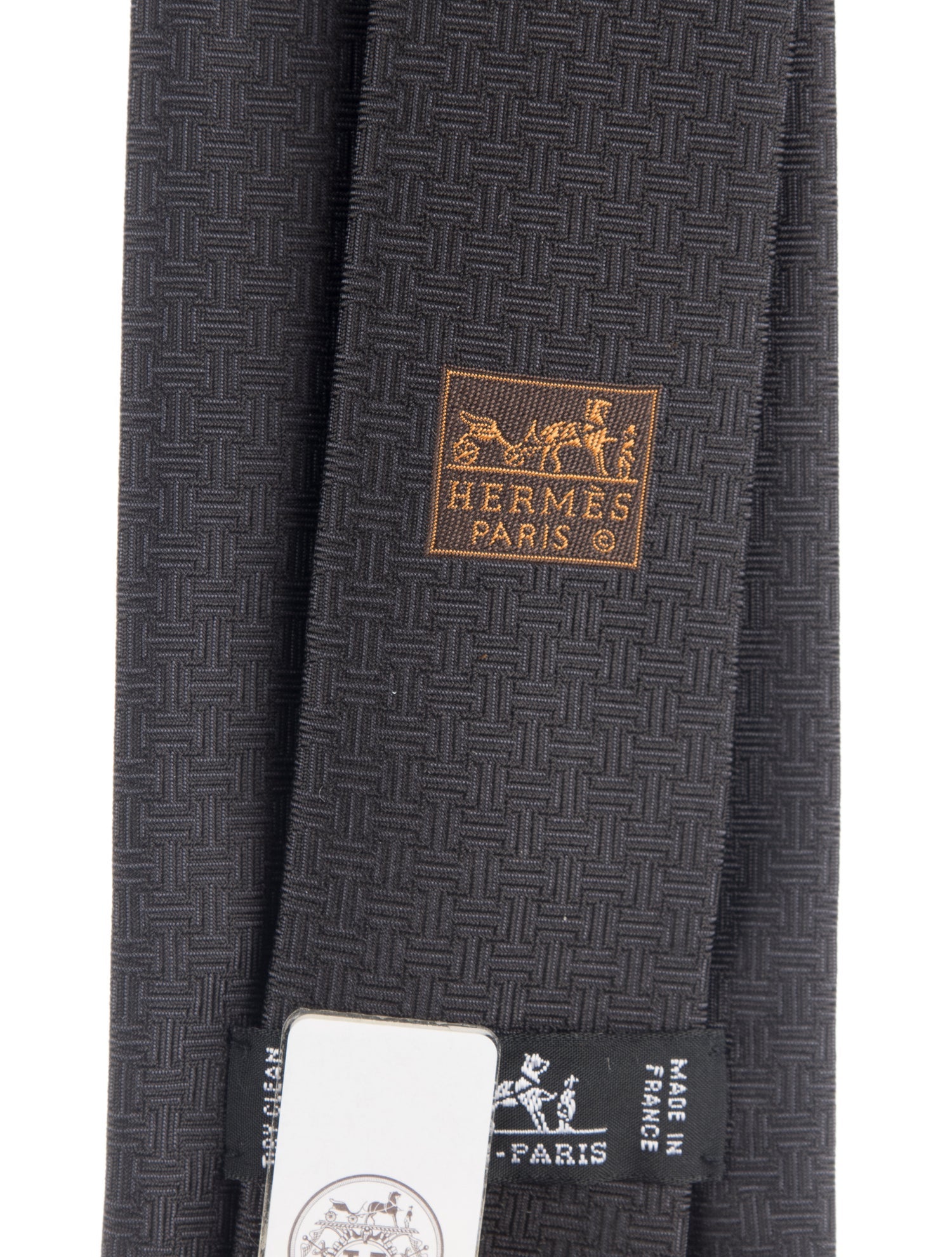 Hermès Silk Embroidered Tie