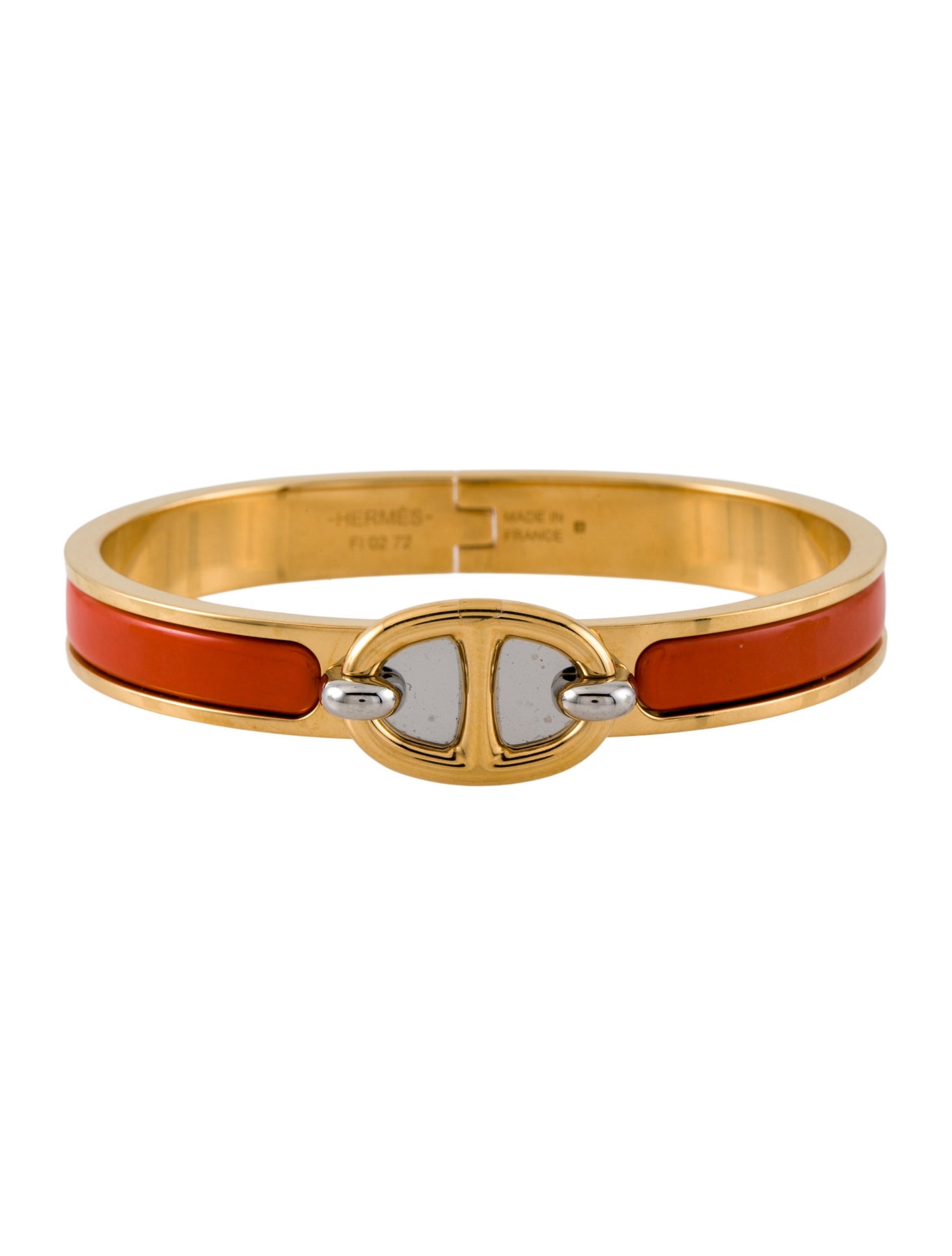 Hermès Enamel Mini Clic Chaine d'Ancre Bracelet