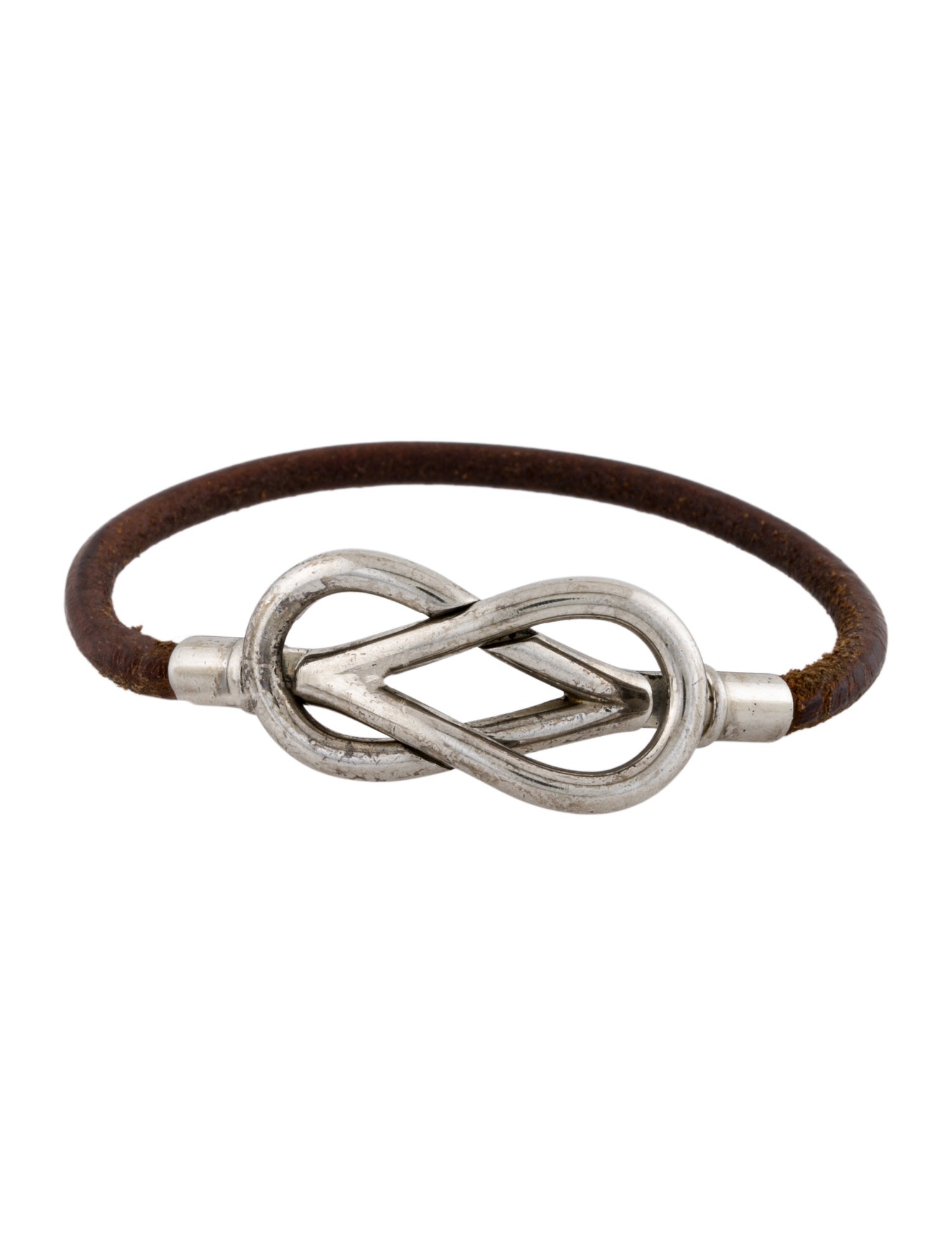 Hermès Leather Atame Wrap Bracelet