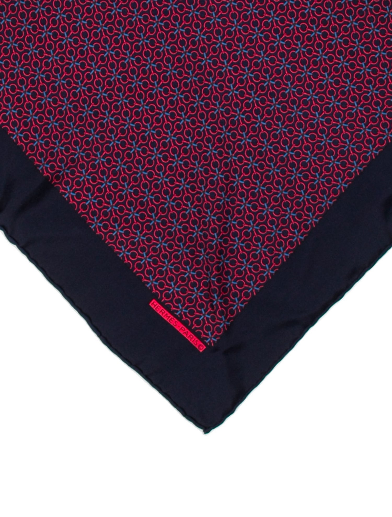 Hermès Silk Pattern Pocket Square