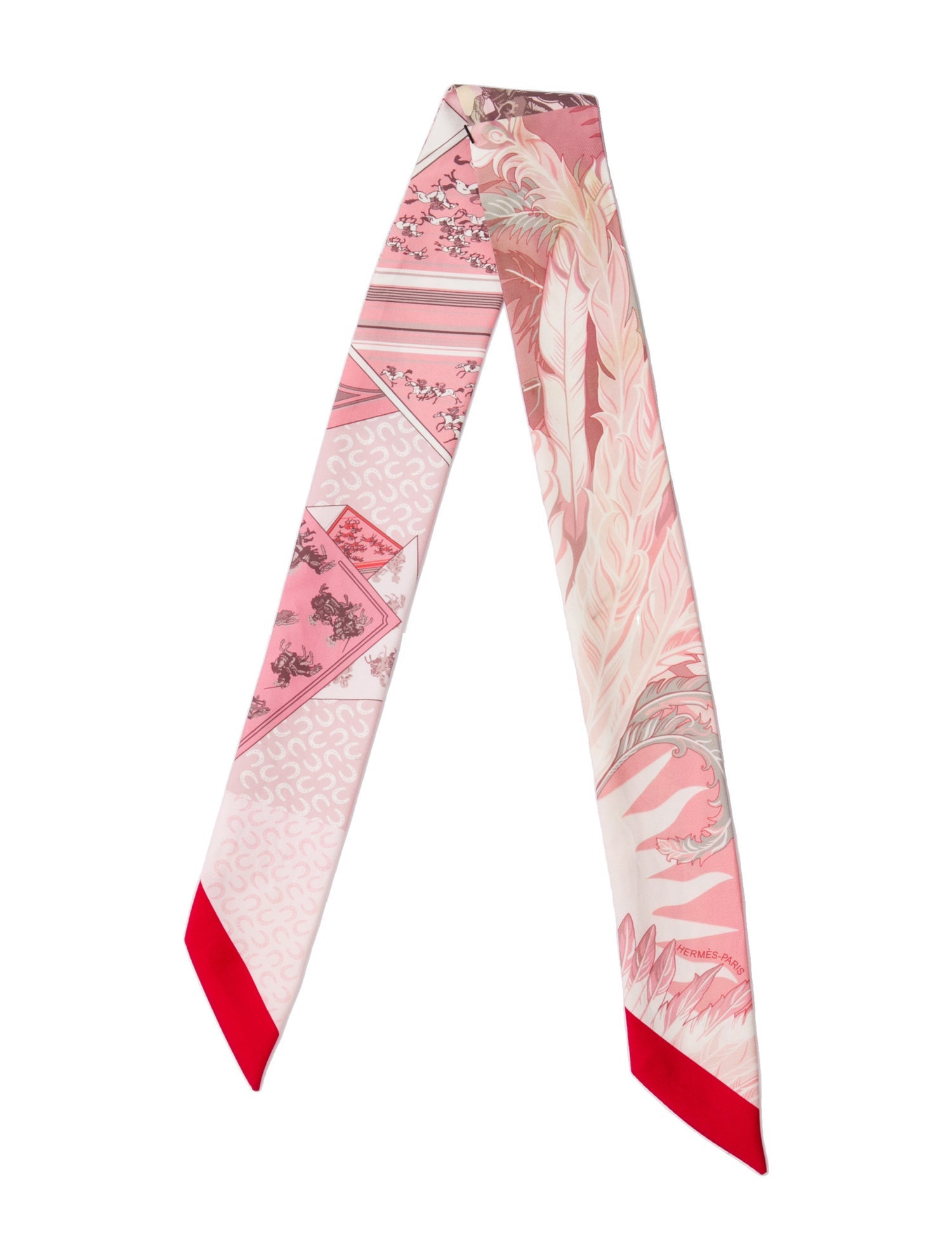 Hermès Cheval Phoenix Silk Twilly Scarf