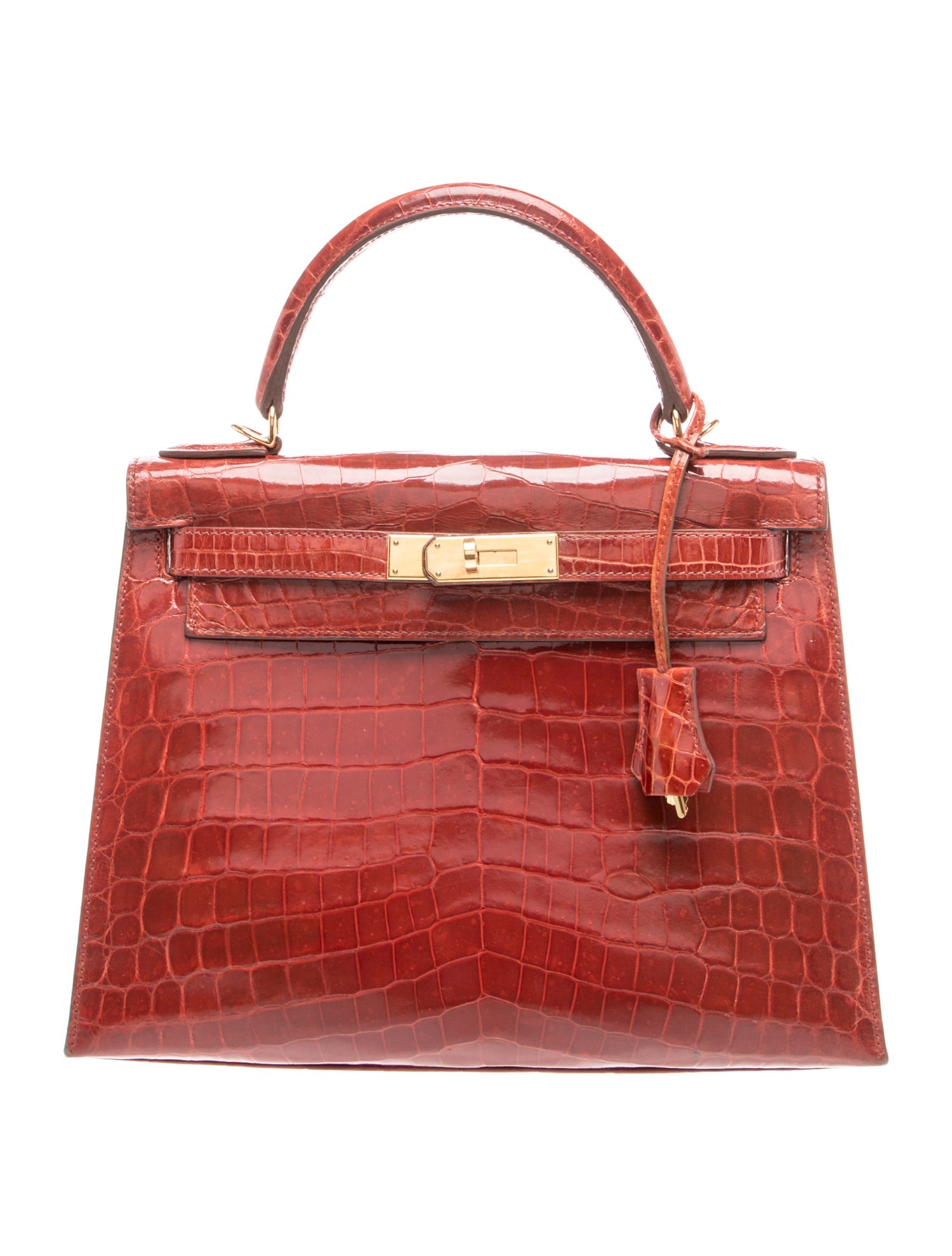 Hermès Shiny Niloticus Crocodile Kelly II Sellier 28